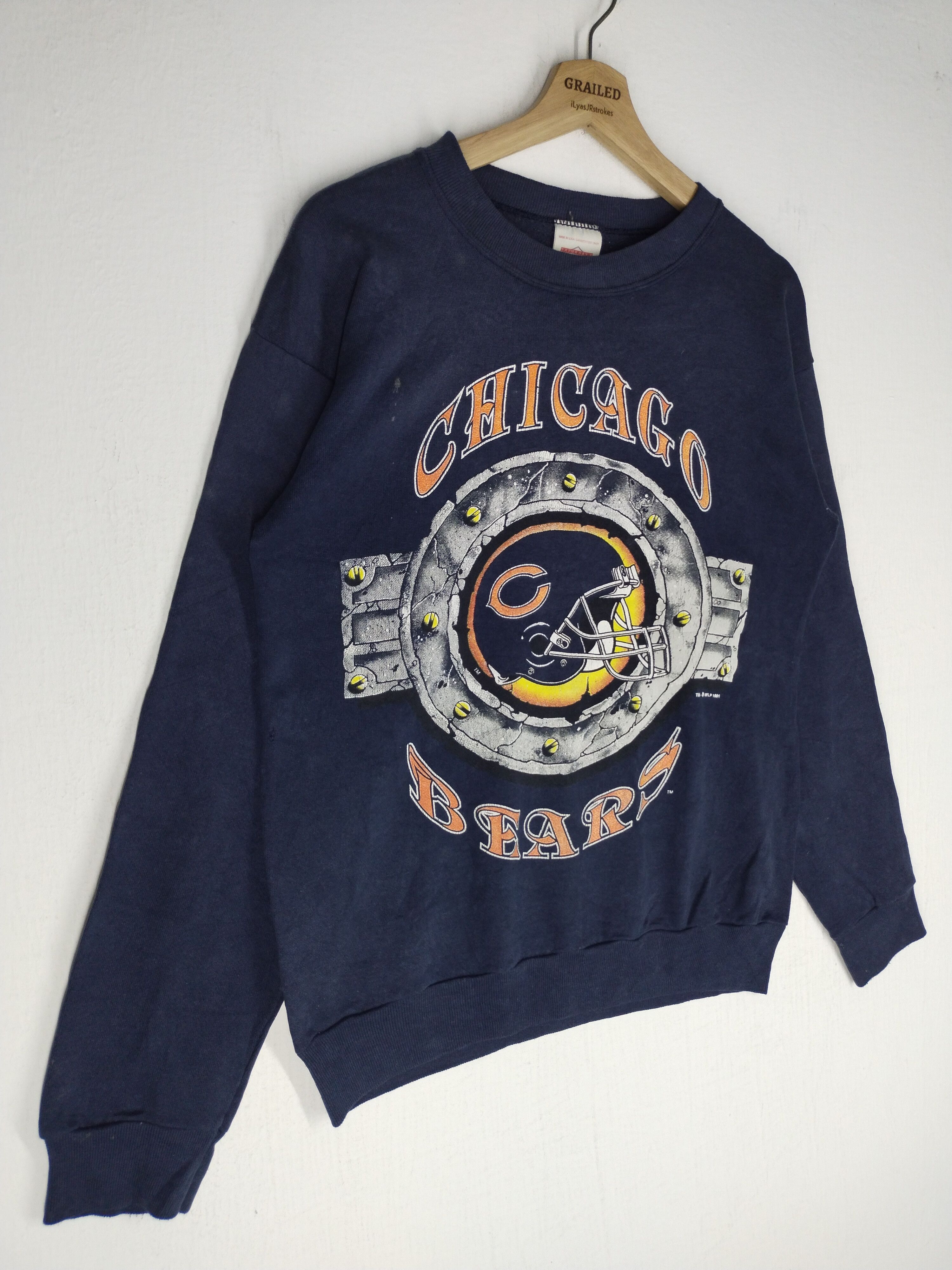 NFL × NHL × Vintage Vtg Chicago Bears NFLP 1991 Sweatshirt Size US M / EU 48-50 / 2 - 7 Thumbnail