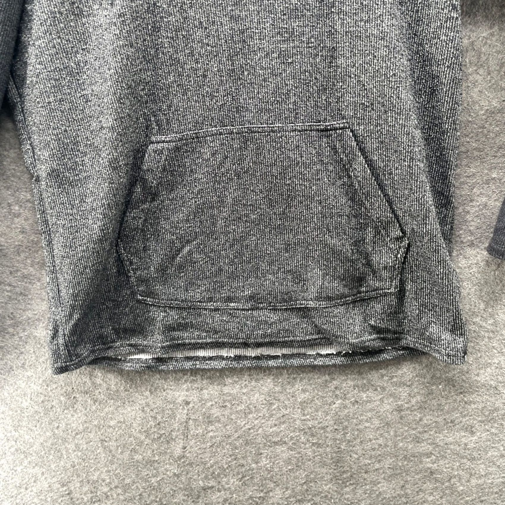 Hurley Hurley Hoodie Mens Large Gray Pullover Henley Towel Textured Cotton Blend Size US L / EU 52-54 / 3 - 4 Thumbnail