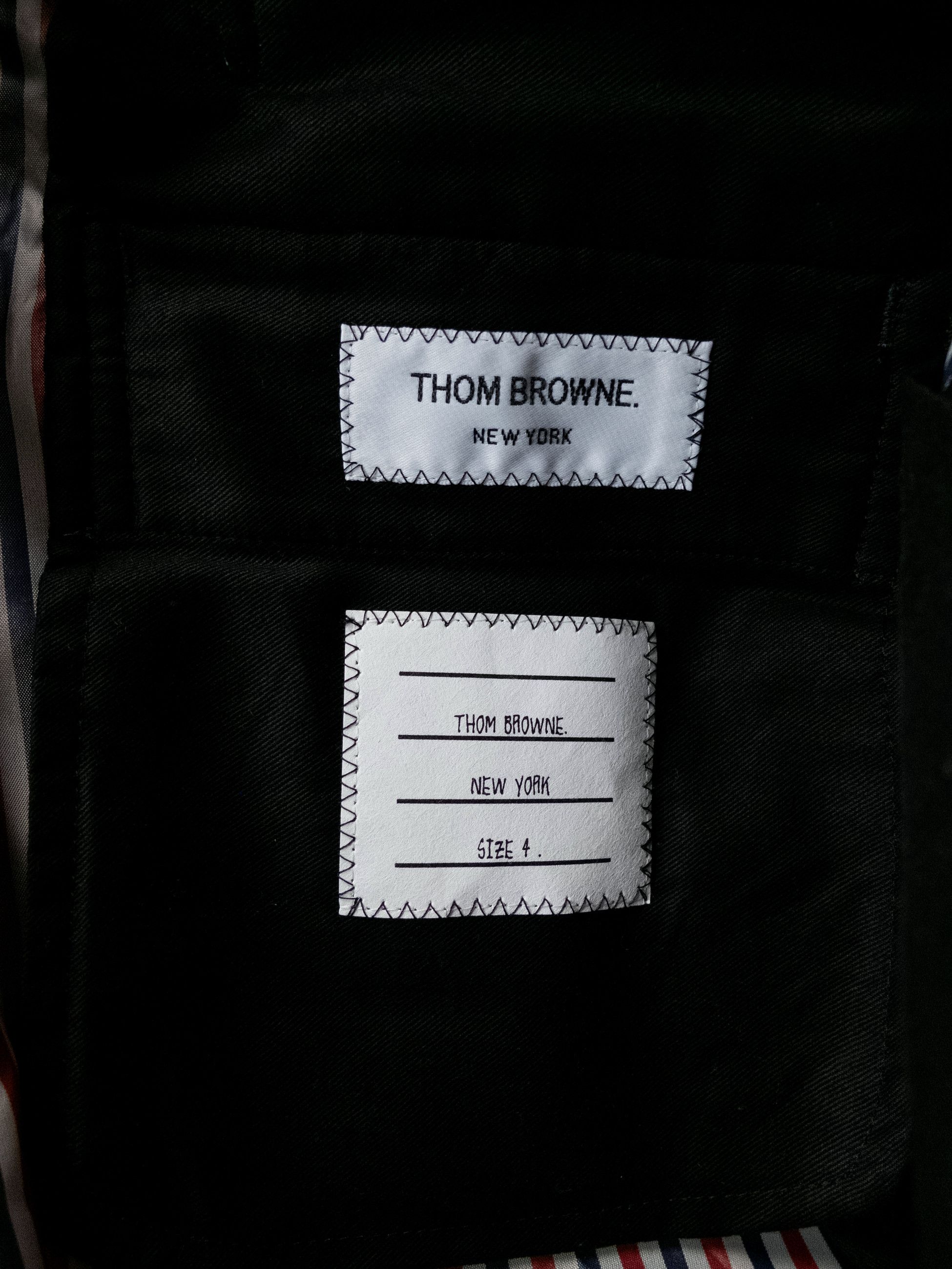 Thom Browne THOM BROWNE Fun-Mix blue wool & corduroy backstrap pants Size US 38 / EU 54 - 6 Thumbnail