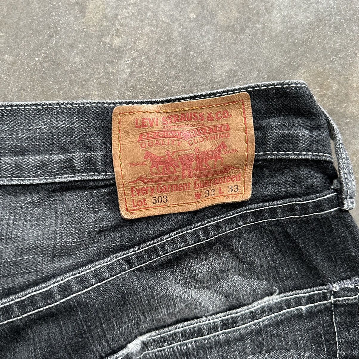 Japanese Brand W32 Vintage Levi’s 503 Faded BLACK Denim Jean Pant Size US 32 / EU 48 - 15 Thumbnail