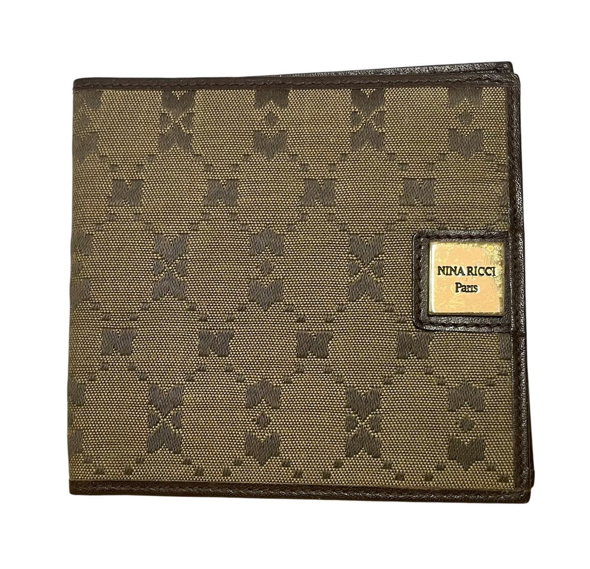 Other 💯 AUTHENTIC NINA RICCI MONOGRAM MENS LEATHER WALLET Size ONE SIZE - 1 Thumbnail