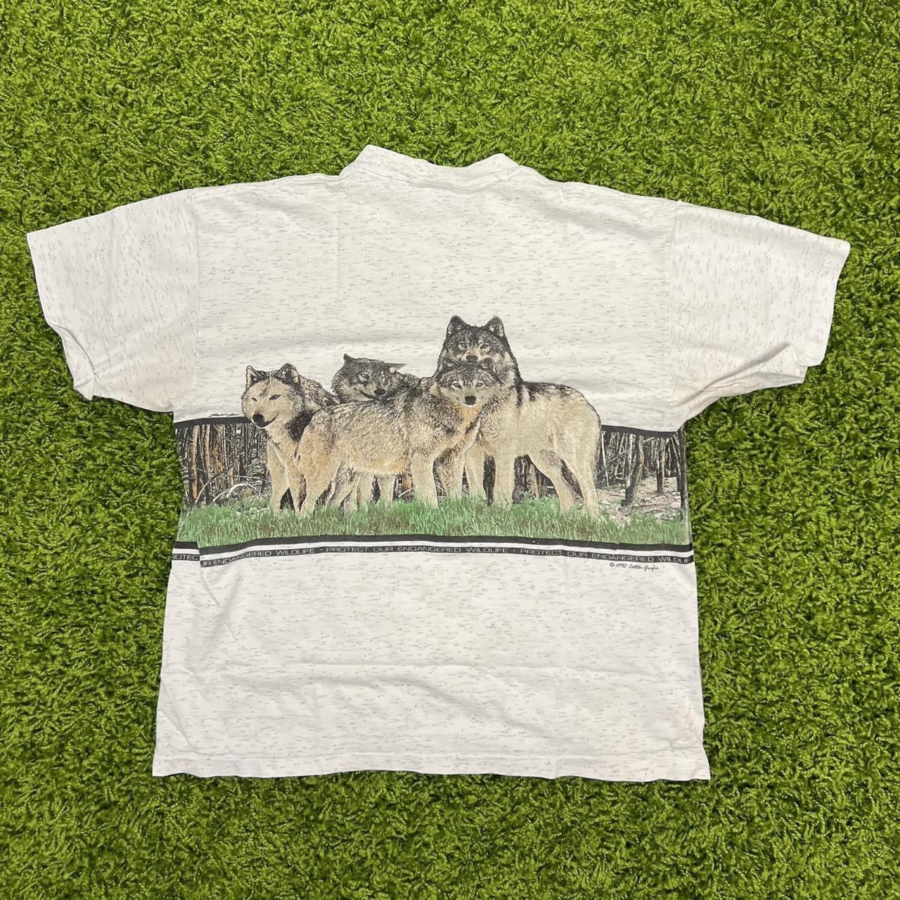 Vintage Vintage Oneita Wolf T-shirt Size L / US 10 / IT 46 - 7 Thumbnail