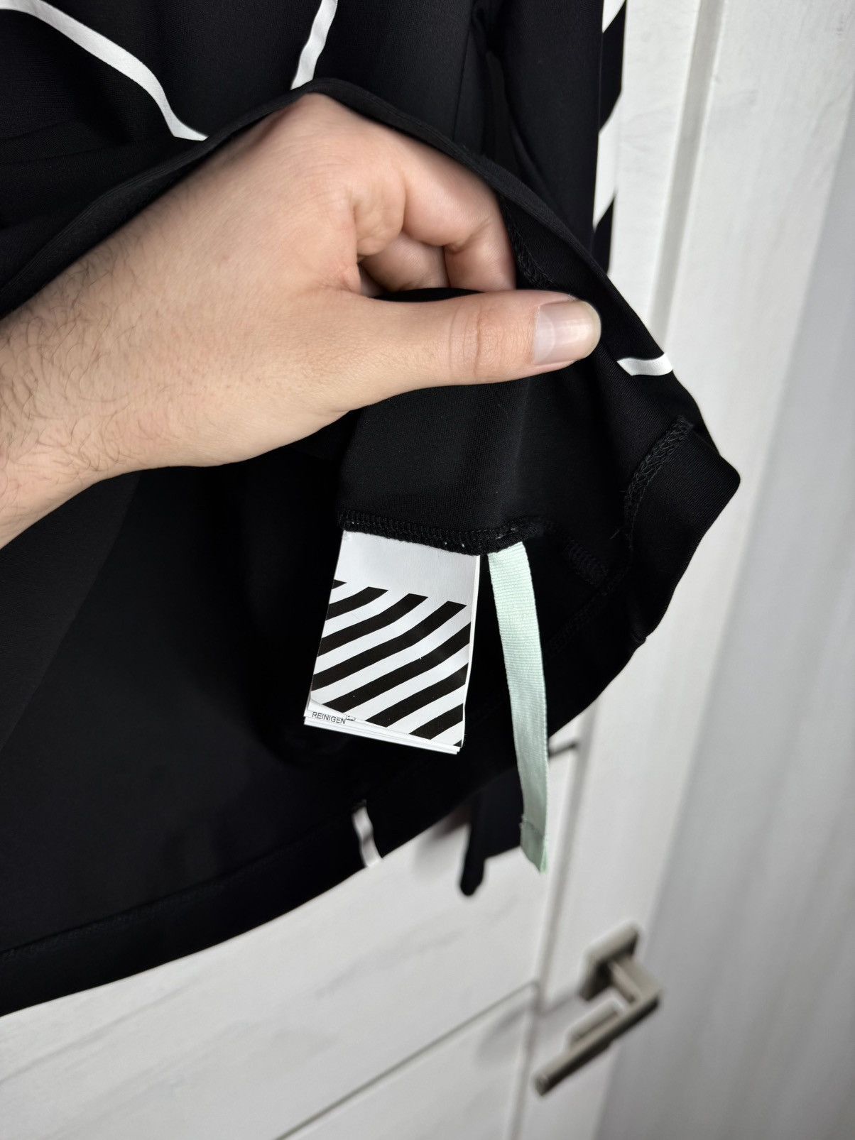 Off-White OFF-WHITE Diagonal Print Long-Sleeve Top T-Shirt Arrows Logo Size S / US 4 / IT 40 - 6 Thumbnail