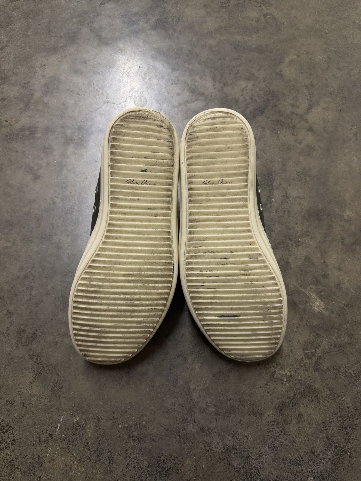 Rick Owens Rick Owens FW23 ‘Luxor’ Forest Leather Ramone Lows Size US 6 / EU 39 - 4 Thumbnail