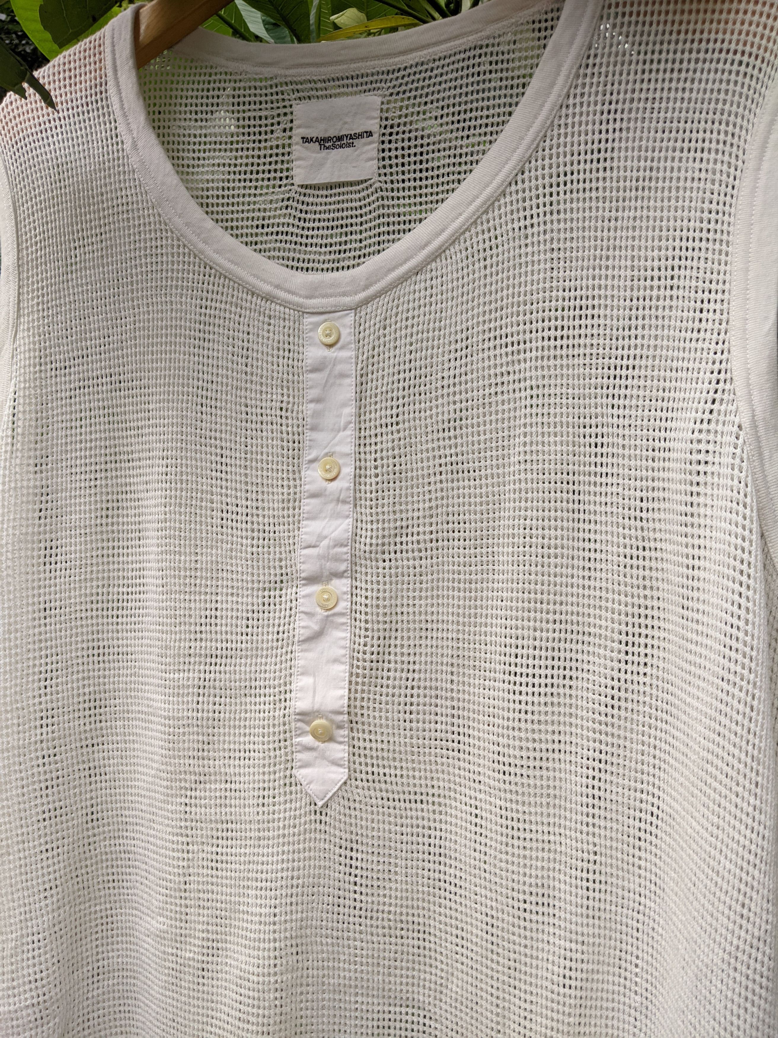 Takahiromiyashita The Soloist. Takahiromiyashita The Soloist Mesh Sleeveless Knit Size US M / EU 48-50 / 2 - 10 Thumbnail