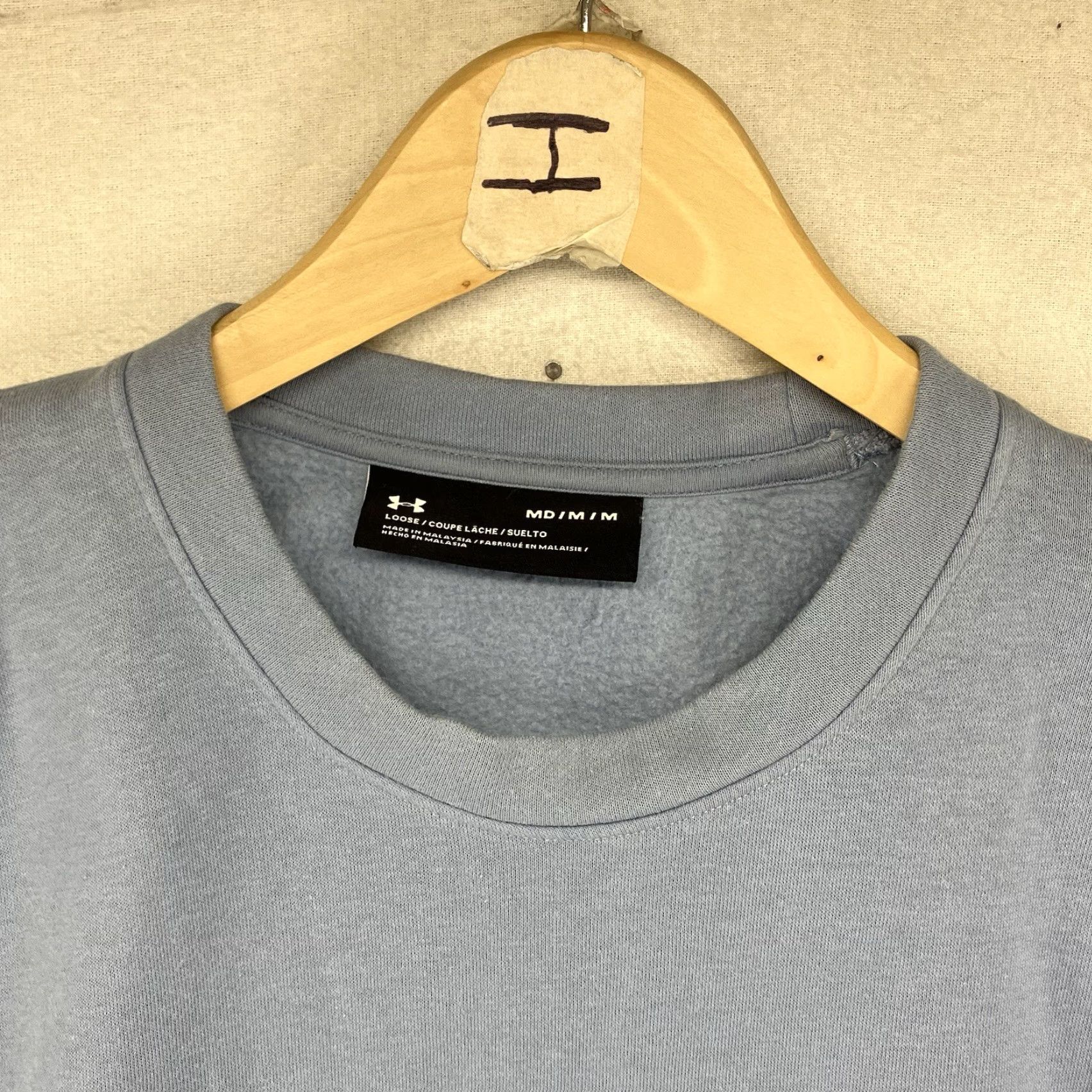 Under Armour Under Armour Sweatshirt WOMEN Regular Medium Blue Oversized Pullover Crew Neck Loose Fit 80s 90s Retro Logo Shirt? Size M / US 6-8 / IT 42-44 - 6 Thumbnail