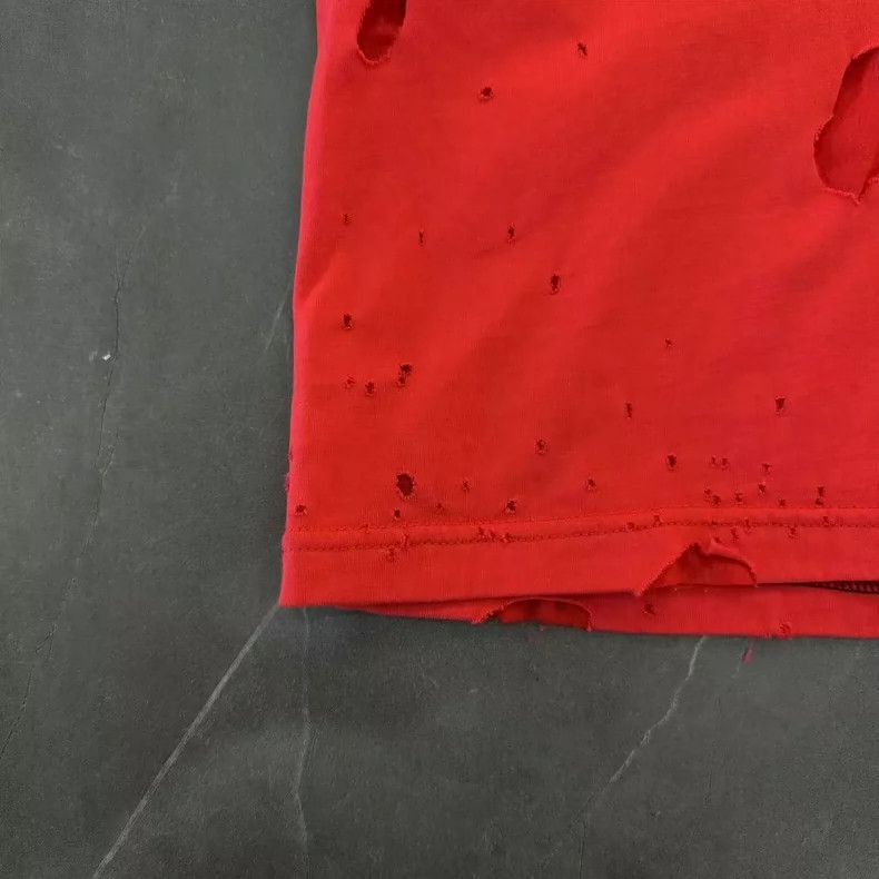 Givenchy Givenchy Red Hole Short Sleeve Size US S / EU 44-46 / 1 - 5 Thumbnail
