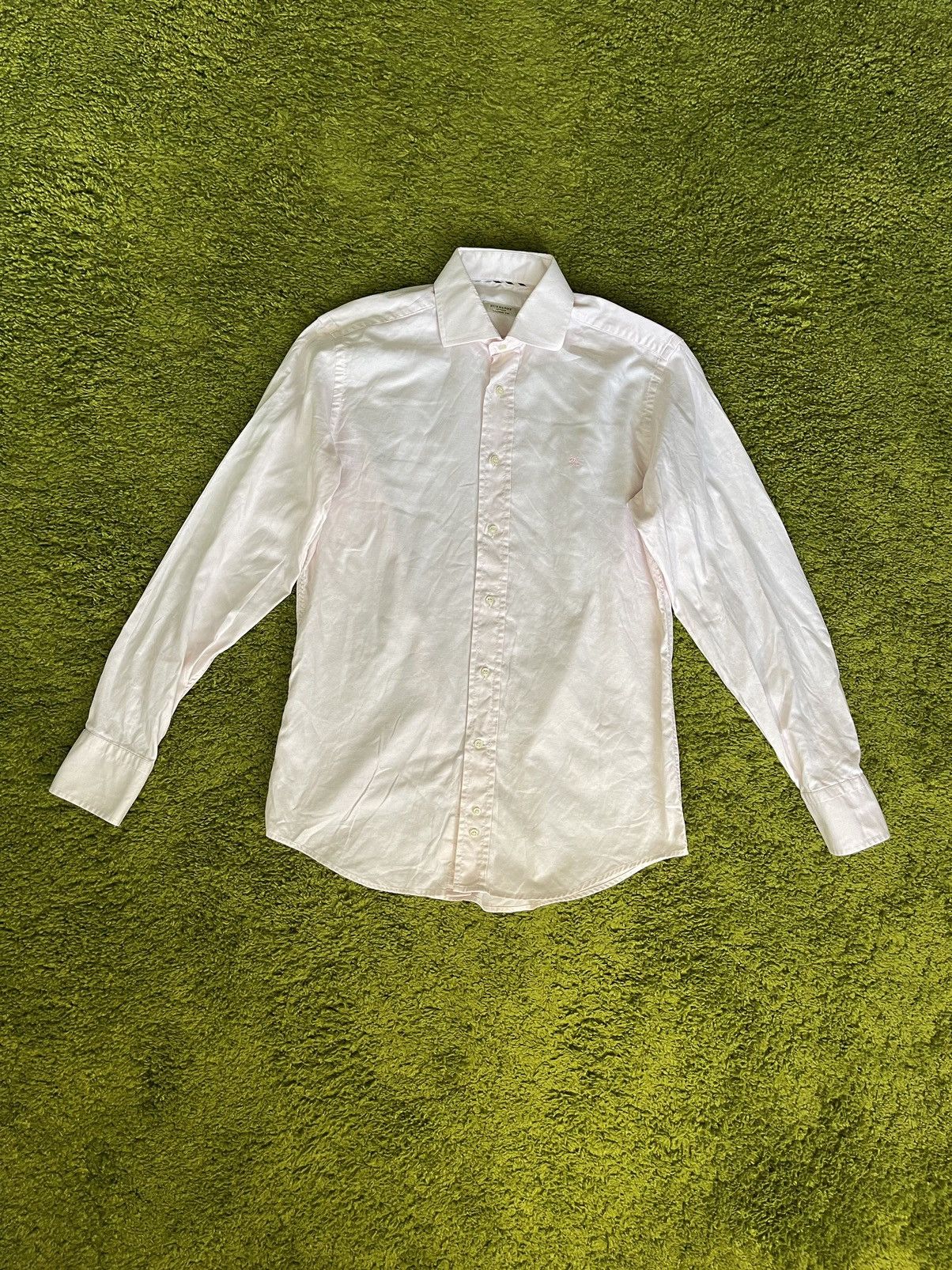 Burberry × Designer Burberry pink Oxford shirt Size US M / EU 48-50 / 2 - 1 Thumbnail