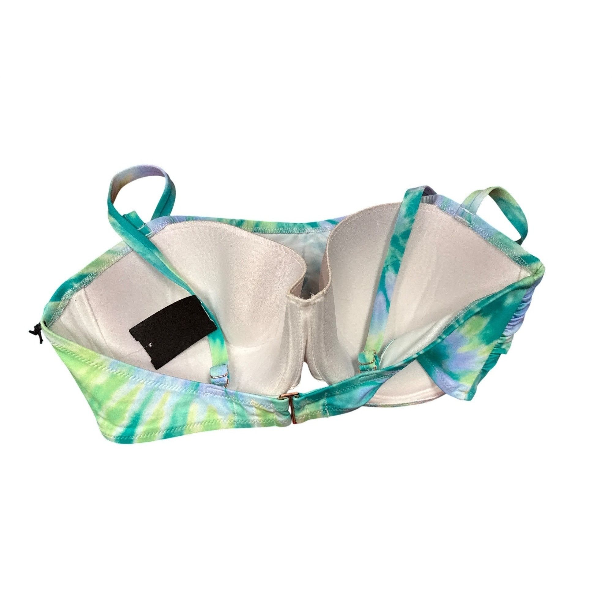 Other Shade & Shore Tie-Dye Bikini Top With Adjustable Straps & Pa Size ONE SIZE - 3 Thumbnail