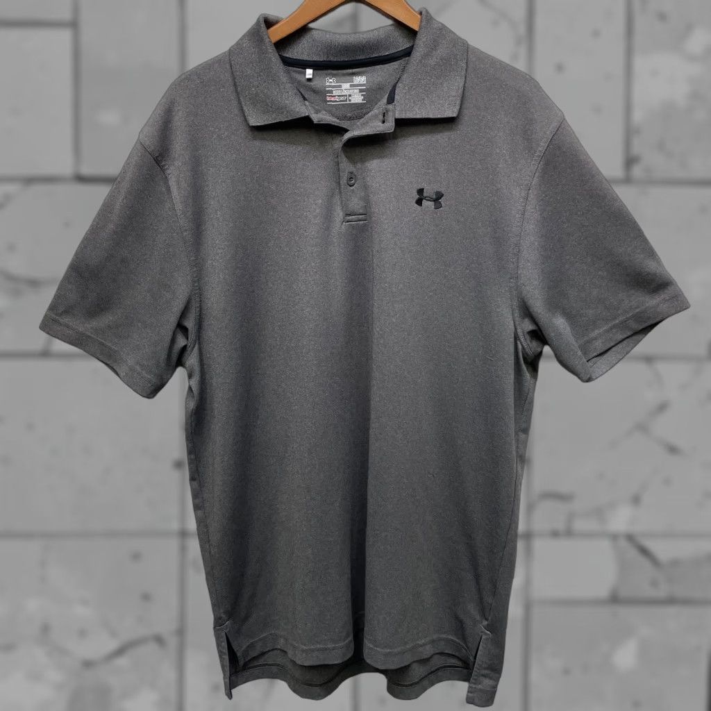 Under Armour Under Armour HeatGear Polo Shirt Mens Size L Gray Polo Shirt Mens L Gray HeatGear Under Armour Women? No, Mens. Size US L / EU 52-54 / 3 - 1 Thumbnail
