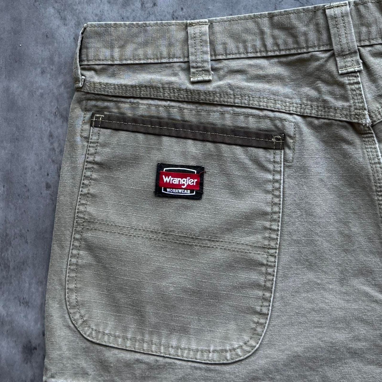 Carhartt × Vintage × Wrangler Vintage Y2K Carhartt Style Double Knee Carpenter Skate Pants Size US 38 / EU 54 - 3 Thumbnail