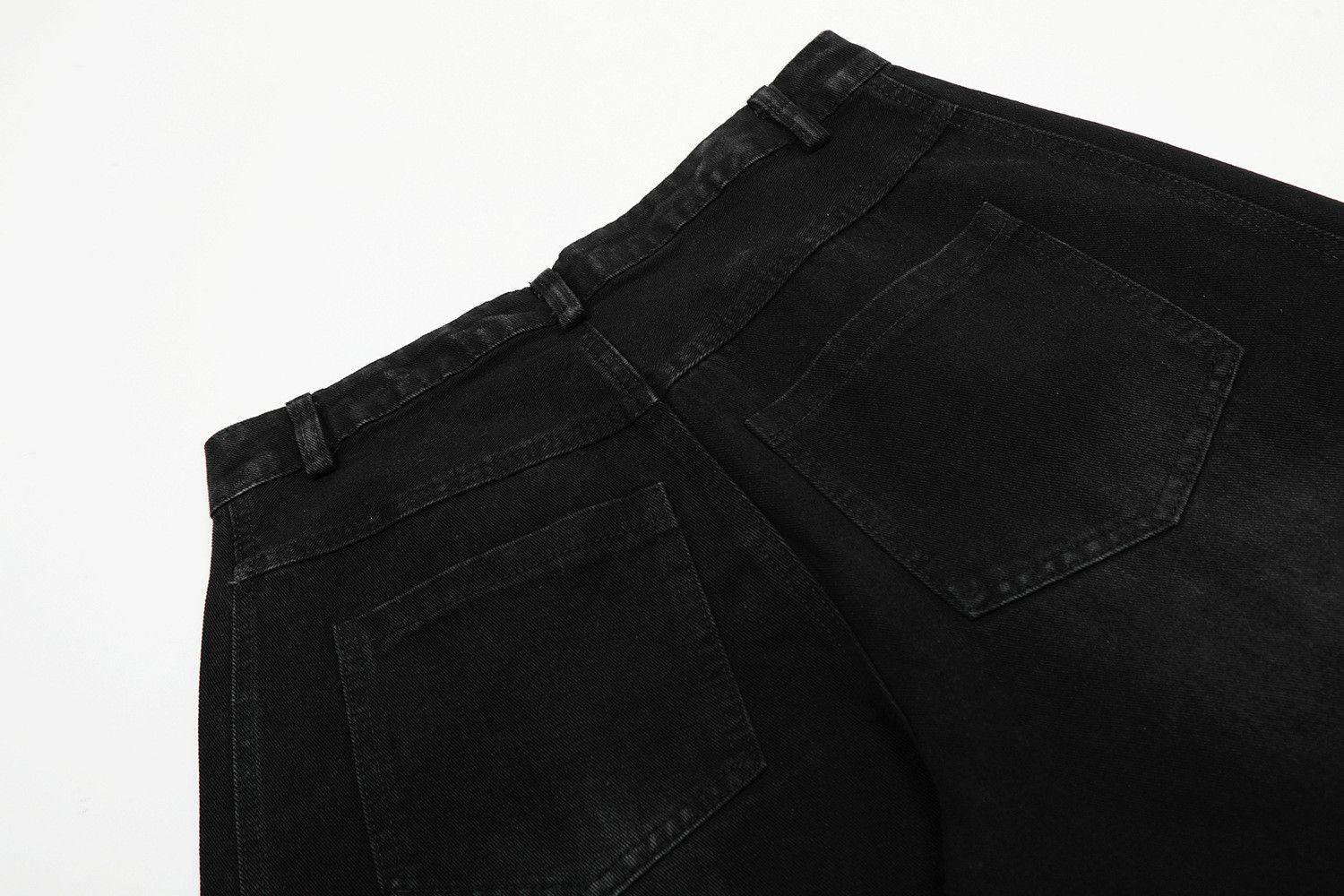 Vintage American retro patchwork washed straight distressed jeans Size US 32 / EU 48 - 5 Thumbnail