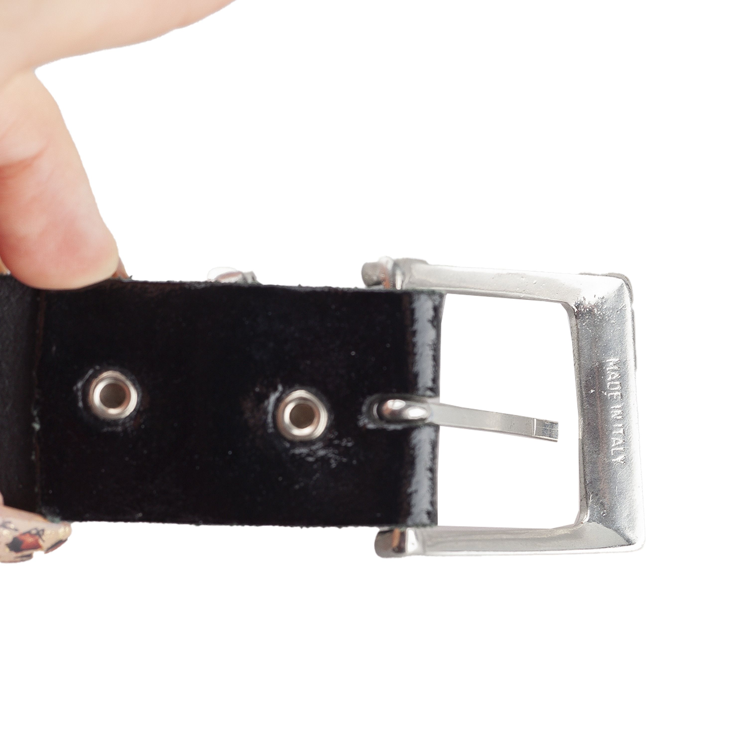 Marithe + Francois Girbaud Marithé François Girbaud Black Spellout Belt (80 CM) Size ONE SIZE - 2 Thumbnail