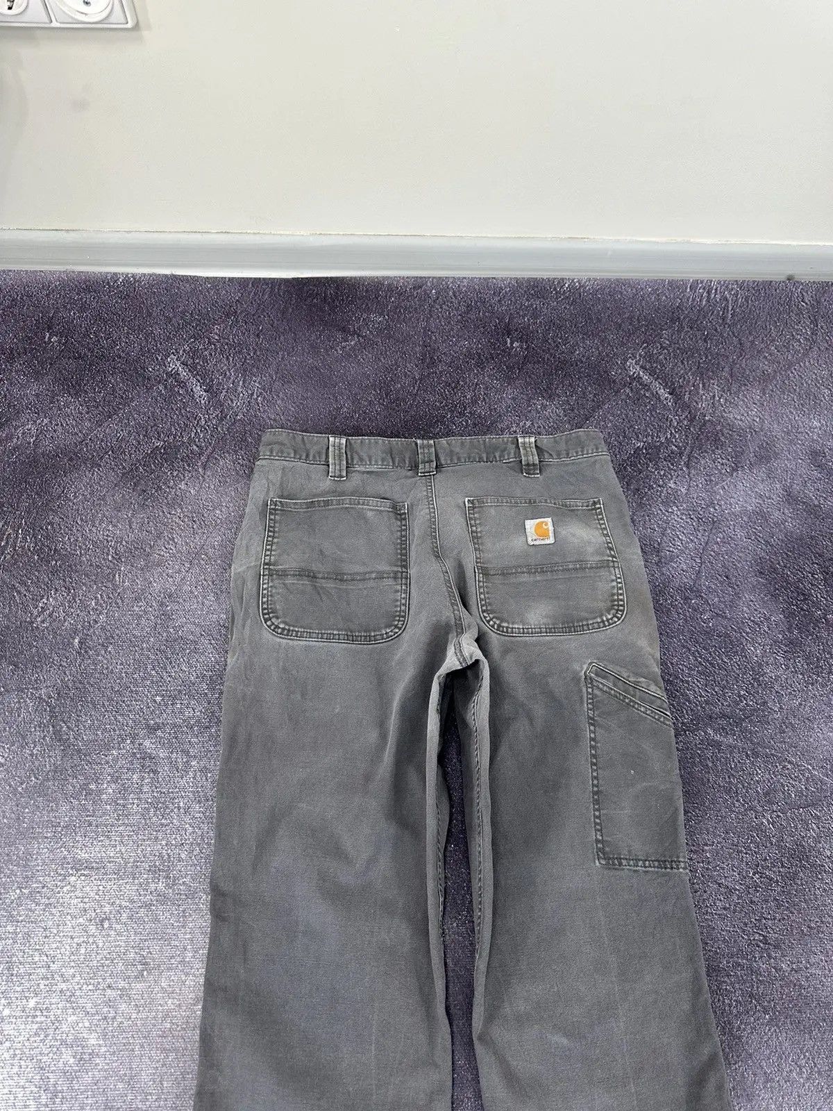 Carhartt × Vintage Vintage Carhartt Faded Grey American Hype Baggy Pants Size US 34 / EU 50 - 5 Thumbnail