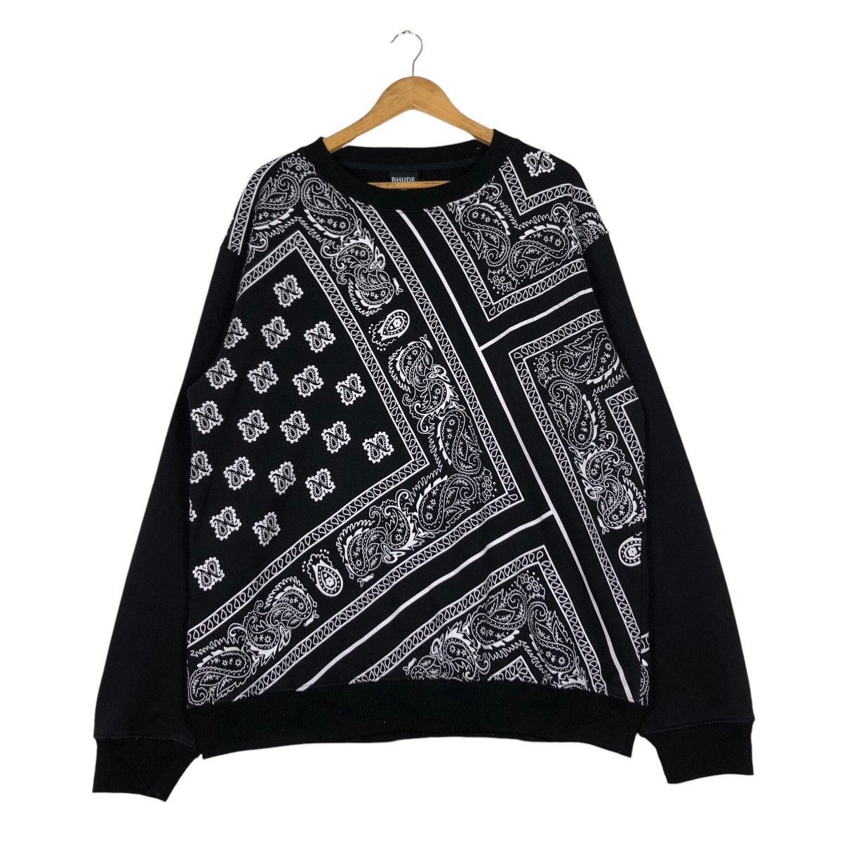Japanese Brand × Vintage Bandana Design Sweatshirt Rap Tee Streetwear Large #A2 Size US L / EU 52-54 / 3 - 1 Thumbnail