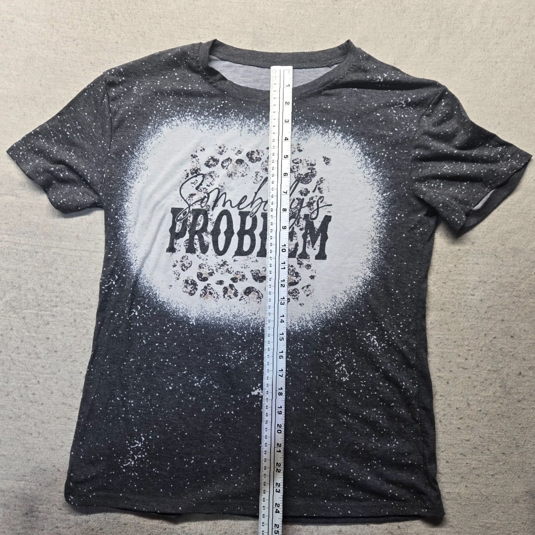 Vintage Somebody's Problem Wife Funny Saying Humoristic Quote T-Shirt Women's M Medium Black Shirt Womens M Funny Quote Size M / US 6-8 / IT 42-44 - 4 Thumbnail