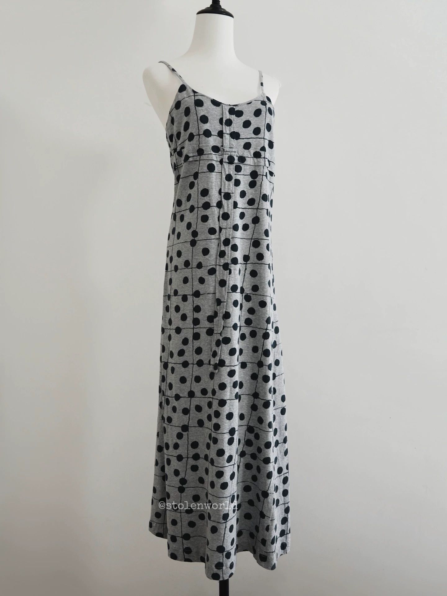 Comme des Garcons Comme des Garçons Early Gray Polka Dot Camisole Dress Size M / US 6-8 / IT 42-44 - 2 Thumbnail