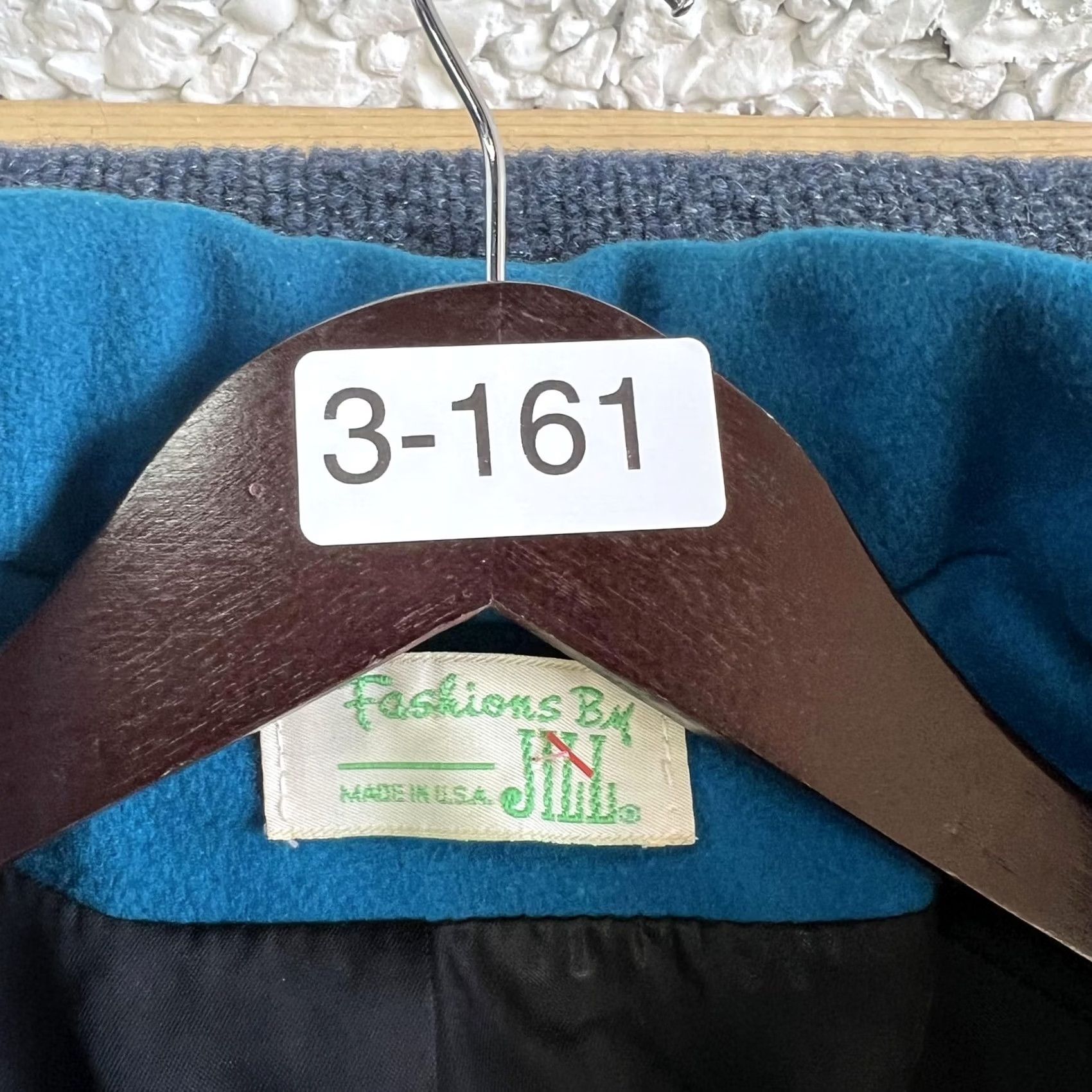 Doublet VINTAGE Fashions By Jill Coat Womens M Blue Wool Long Double Breasted USA Size M / US 6-8 / IT 42-44 - 6 Thumbnail