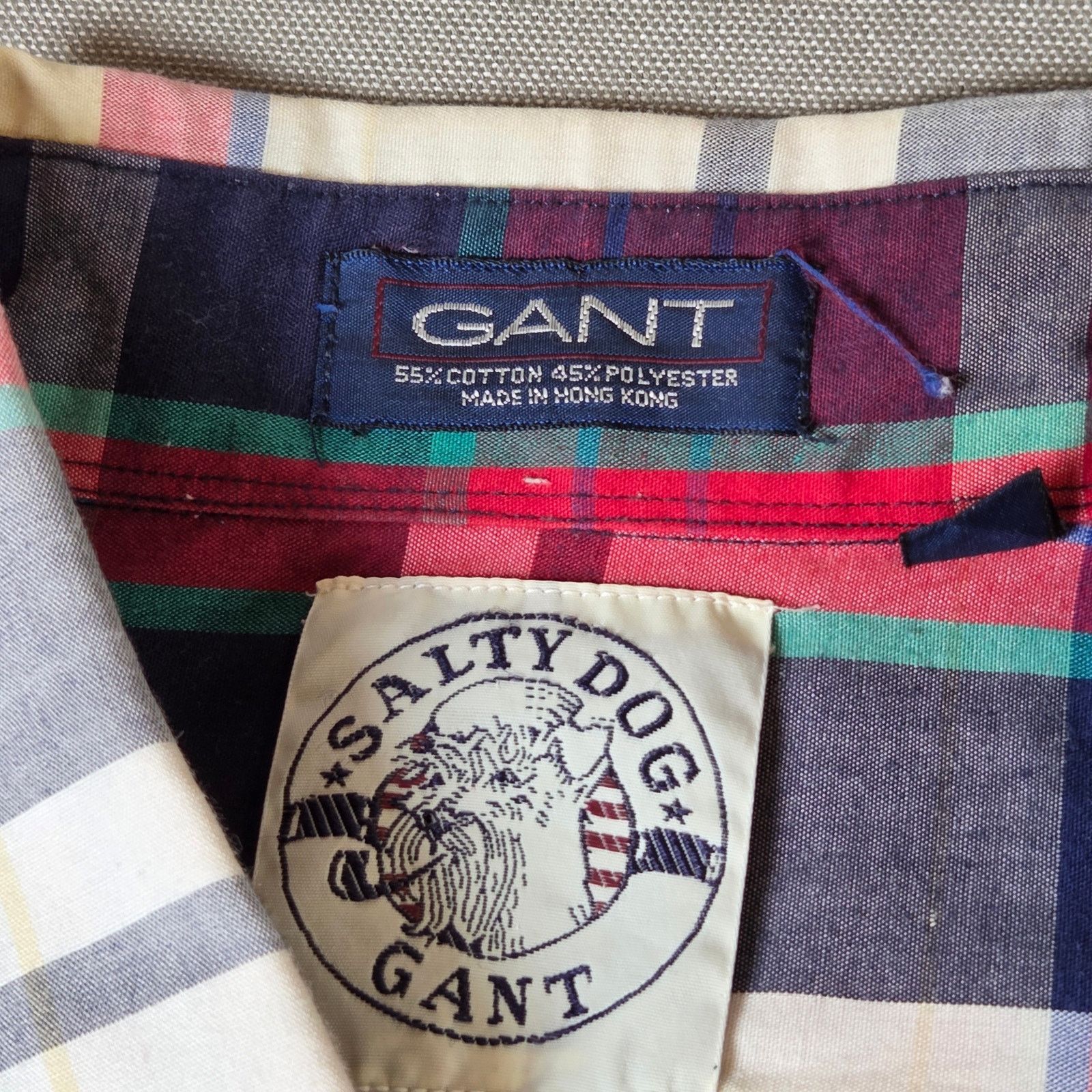 Gant GANT Salty Dog Vintage Plaid Shirt Mens L Vintage Size US L / EU 52-54 / 3 - 4 Thumbnail