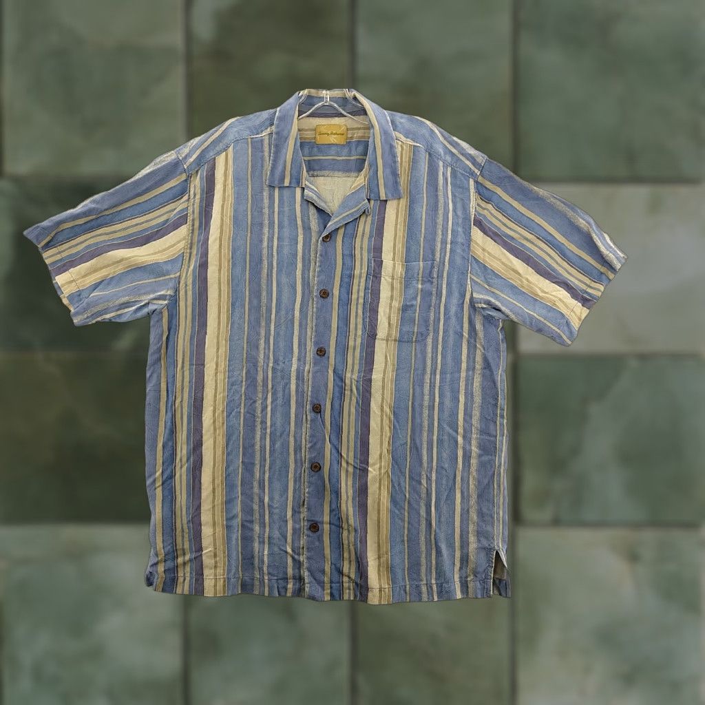 Tommy Bahama Tommy Bahama Button-Up Shirt Plaids & Checks 100% Silk Pocket Original Fit L Multicolor Men’s XL Short Sleeve Button-Front Mens Size US L / EU 52-54 / 3 - 1 Thumbnail
