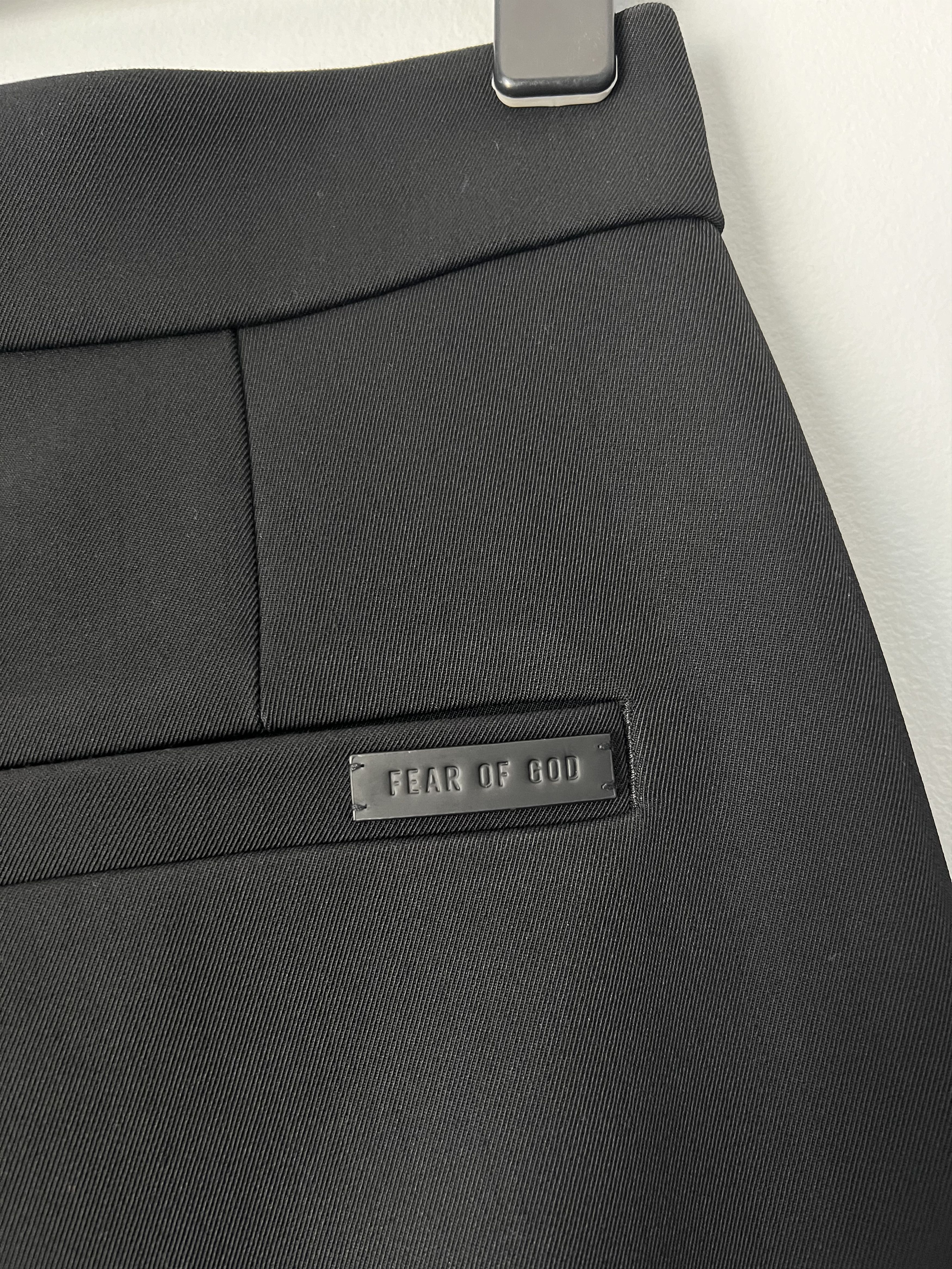 Fear of God Fear of God Wool Single Pleat Relaxed Trousers in Black Size US 32 / EU 48 - 7 Thumbnail