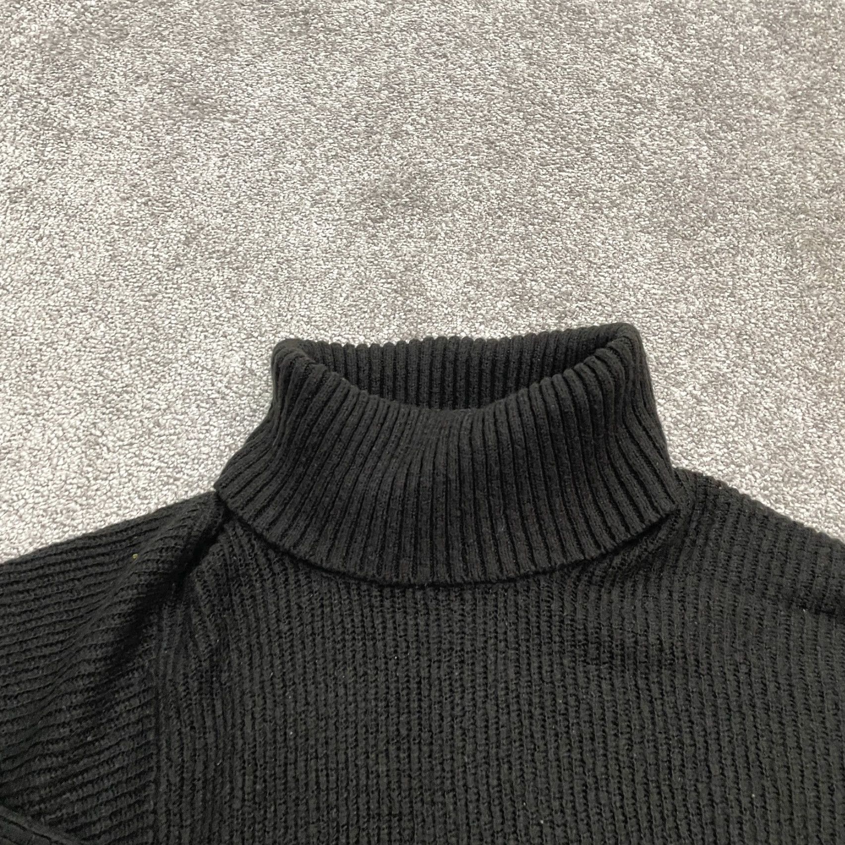 Faded Glory Faded Glory Sweater Womens L Black Turtleneck Acrylic Side Zip Pullover Knit Size L / US 10 / IT 46 - 3 Thumbnail