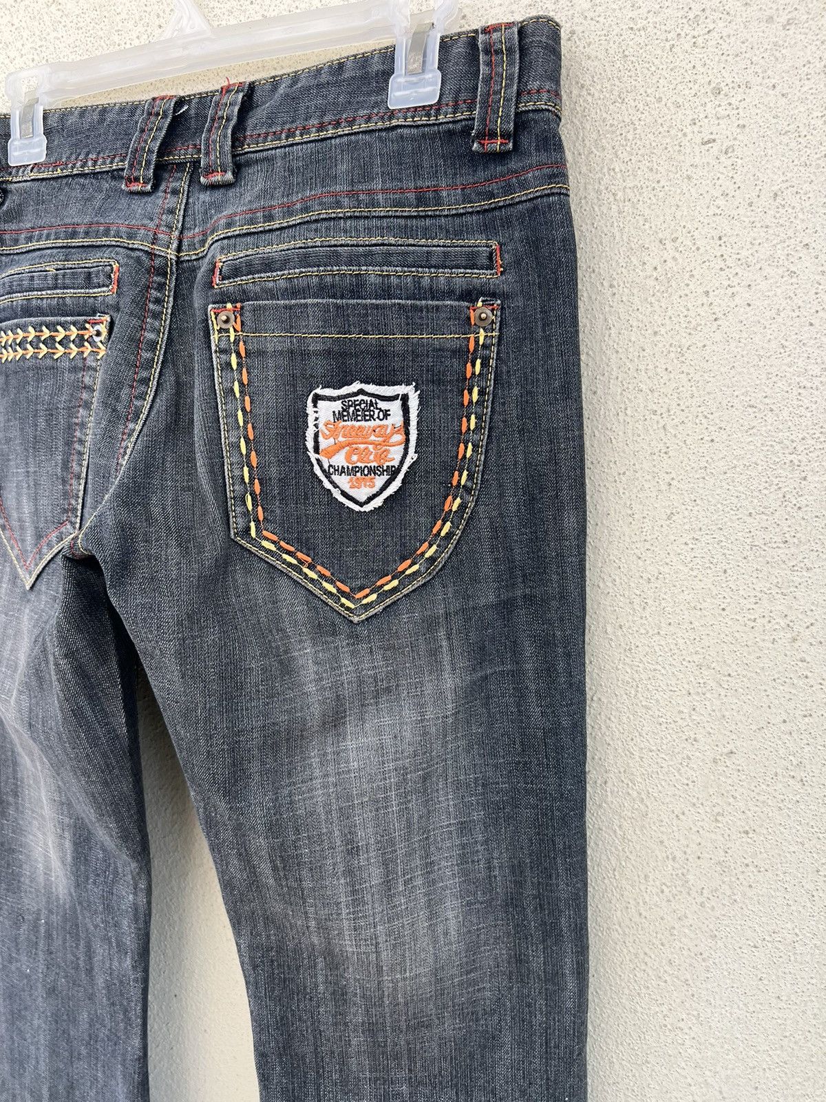 Vintage Vintage Maxa Japan Embroidery Fade Black Bootcut Jeans Size US 29 - 19 Thumbnail