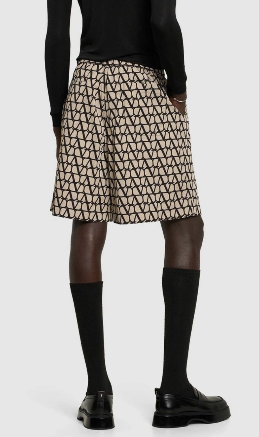 Valentino Toile Iconographe Silk Bermuda Shorts size46 Size US 30 / EU 46 - 2 Thumbnail