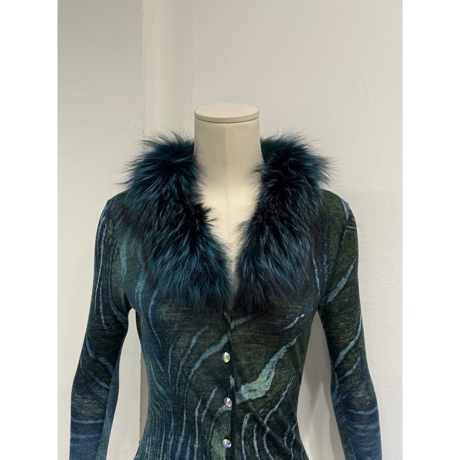 Roberto Cavalli 2000s Cavalli fox fur animalier print set Size M / US 6-8 / IT 42-44 - 8 Thumbnail