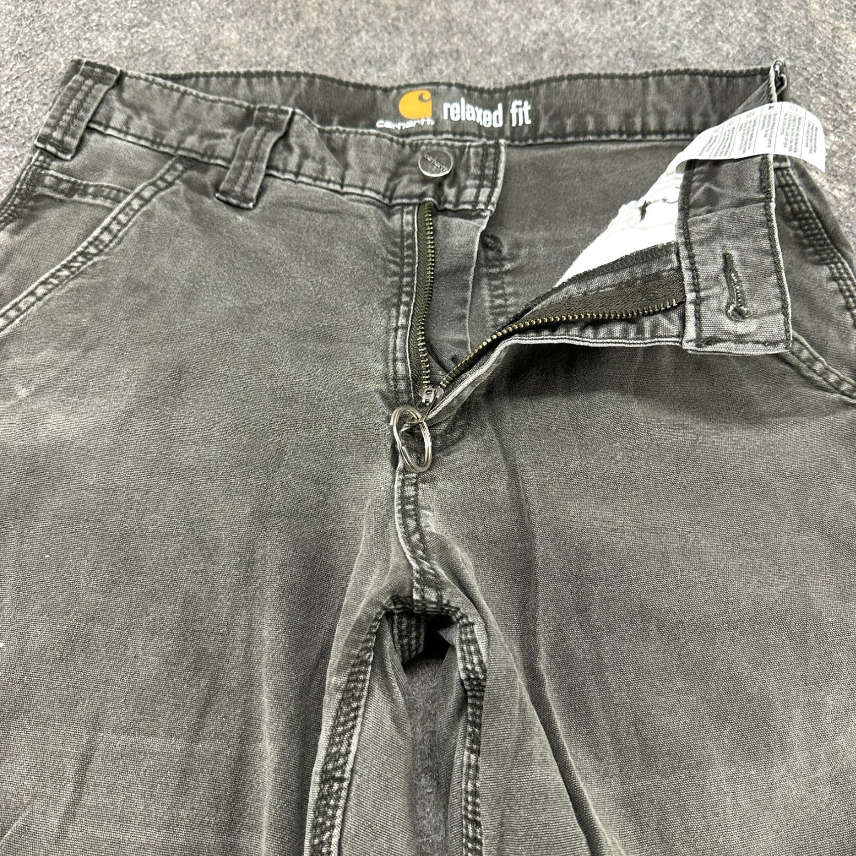 Carhartt Carhartt Pants Mens 30x30 Brown Carpenter Relaxed Fit Cotton Workwear Stretch Size US 30 / EU 46 - 2 Thumbnail