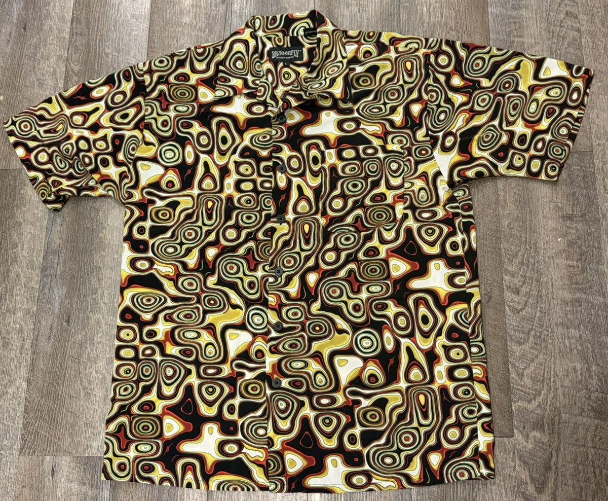 Dragonfly Vintage Dragonfly Psychedelic Button Up Shirt size Large Size US L / EU 52-54 / 3 - 1 Thumbnail