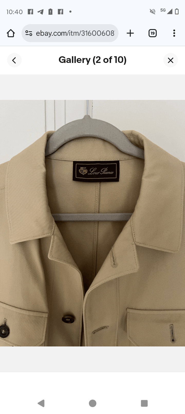 Loro Piana Lori Piana Safari jacket 100% Cotton Size US XL / EU 56 / 4 - 10 Thumbnail