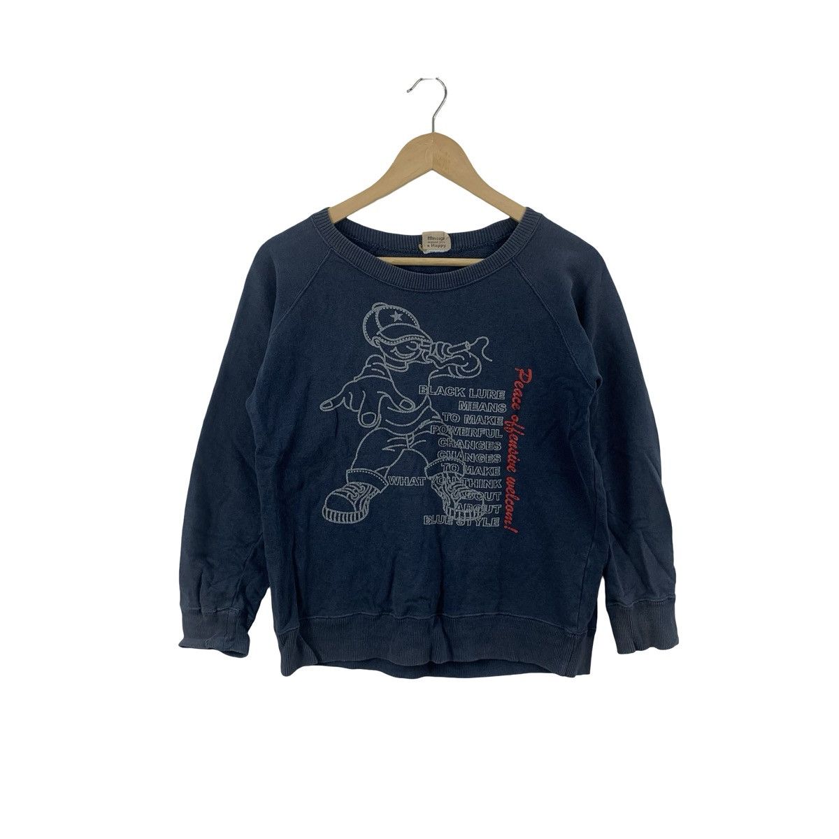 Vintage Vintage HIP HOP GRAPHIC Crewneck Sweatshirt Streetwear Size US S / EU 44-46 / 1 - 1 Thumbnail