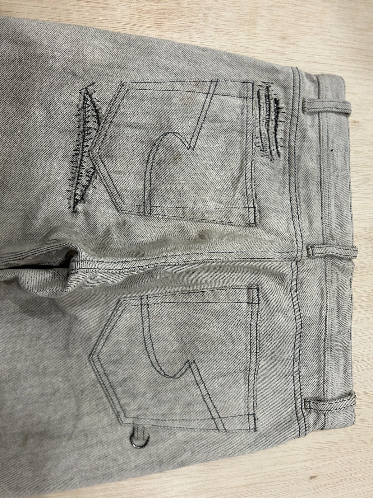 semanticdesign Vintage SemanticDesign Clawmark Distressed Trashed Jeans Size US 31 - 6 Thumbnail