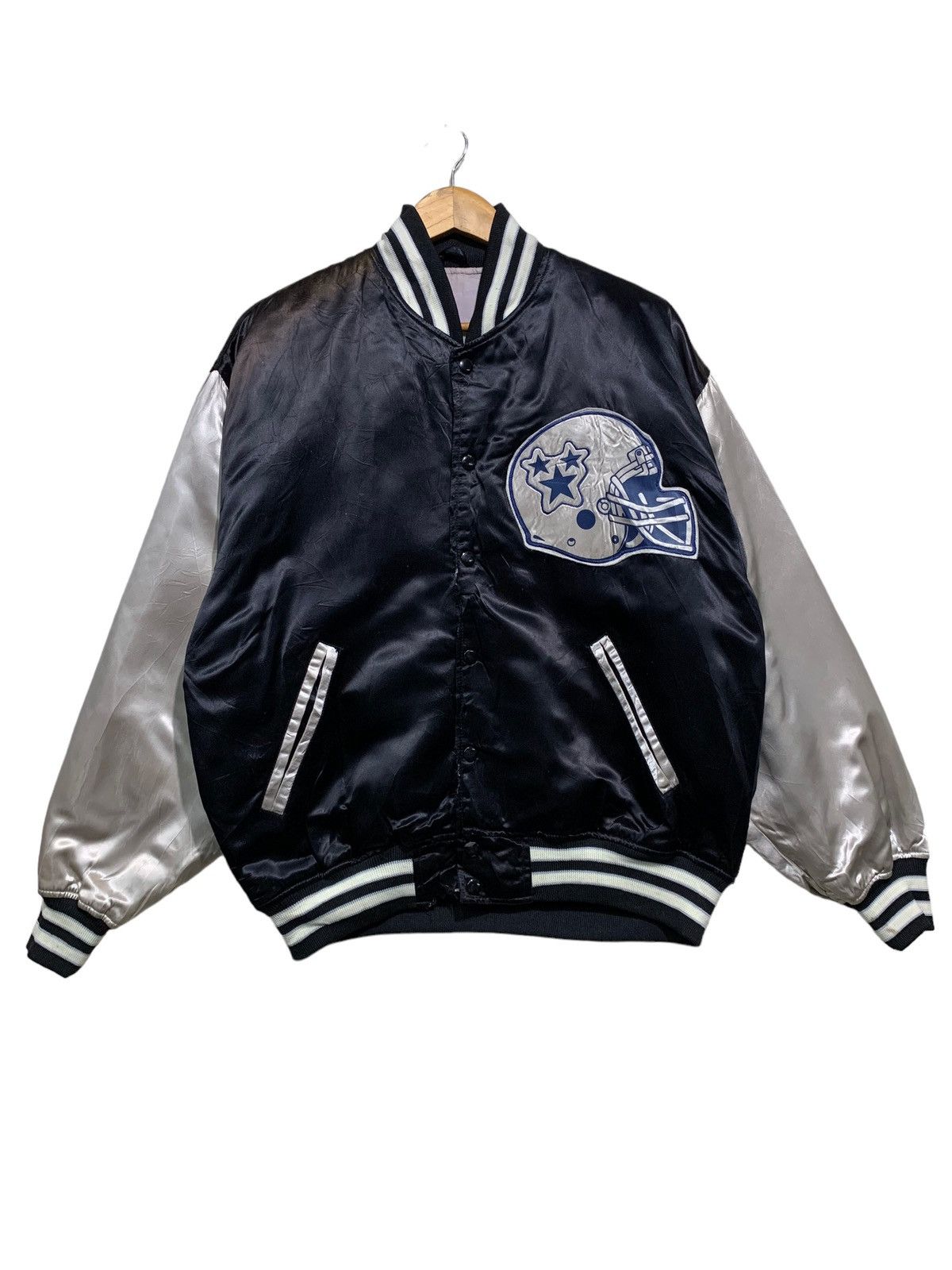 MLB 🔥VTG ATLANTA ALL STARS VARSITY JACKETS SATEEN Size US L / EU 52-54 / 3 - 4 Thumbnail