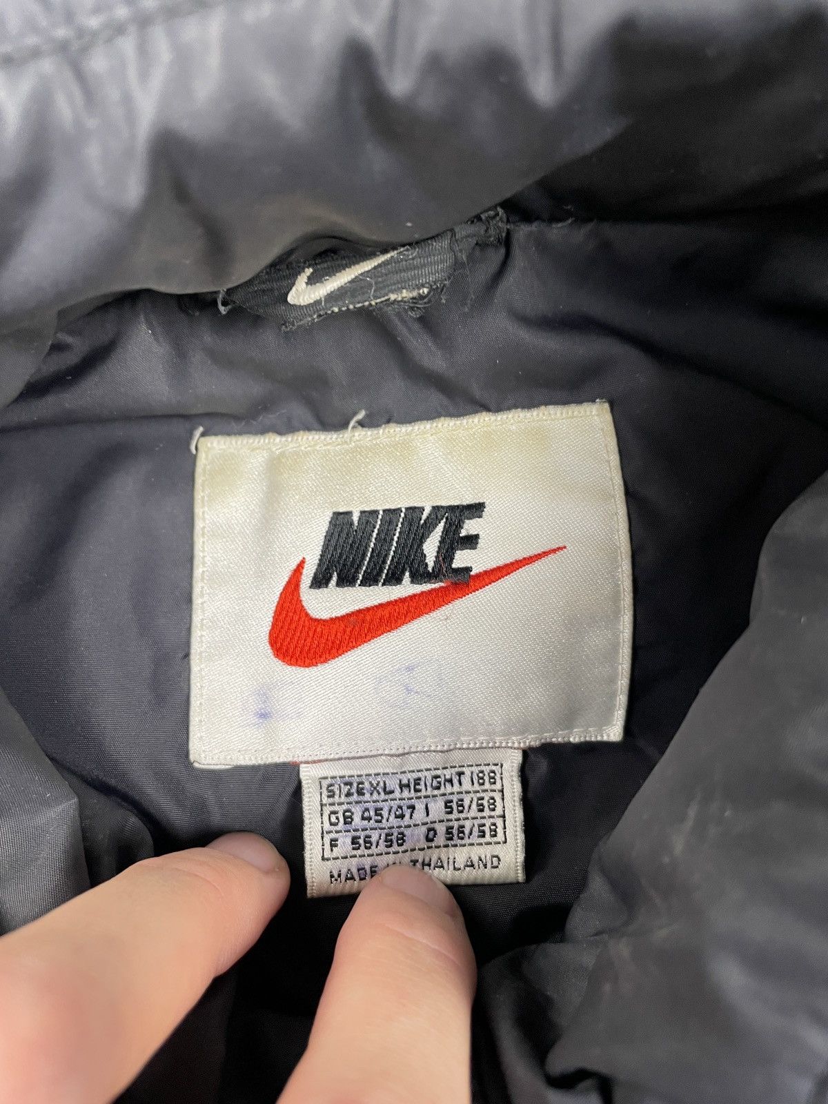 Nike × Vintage Vintage Nike Jacket Big Swoosh 90s Y2K Size US XL / EU 56 / 4 - 4 Thumbnail