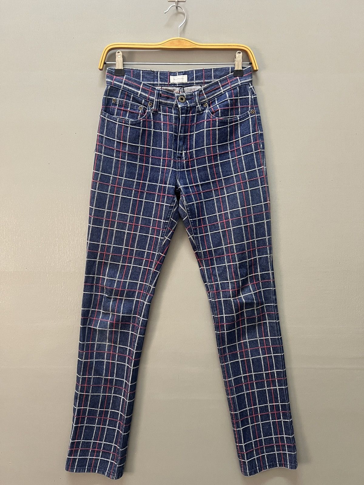 Hysteric Glamour Hysteric Glamour Checkered Denim Pant Size 27" / US 4 / IT 40 - 1 Thumbnail