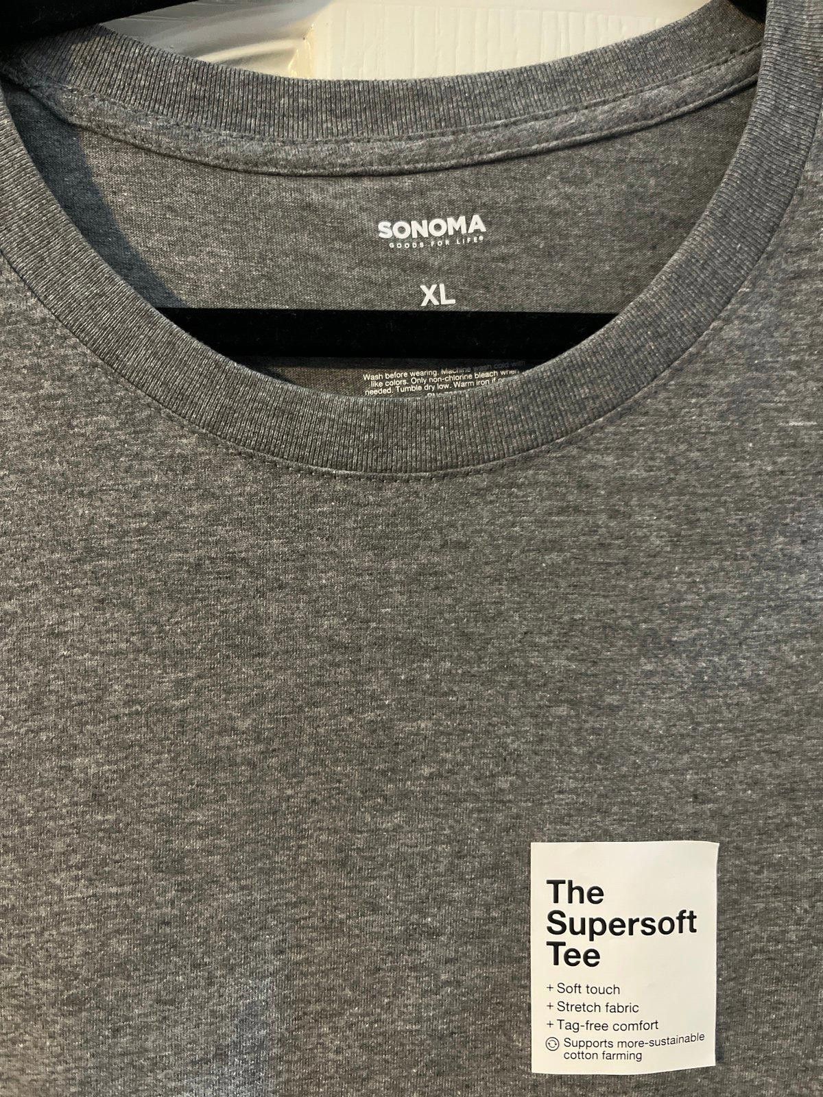Sonoma Sonoma Supersoft Long Sleeve Tee - XL, Gray Size US XL / EU 56 / 4 - 2 Thumbnail