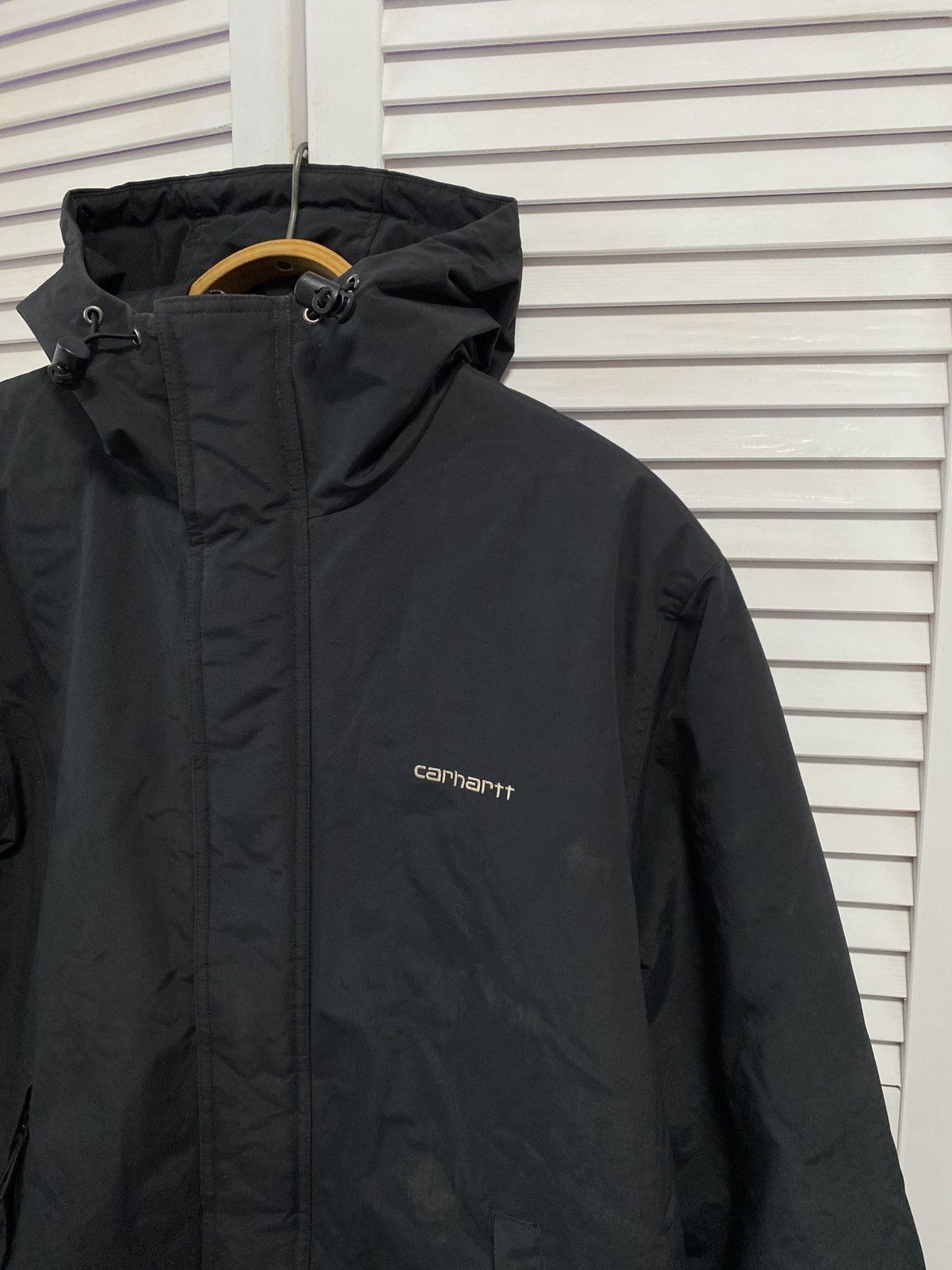 Carhartt 🖤 Vintage Faded Carhartt Hooded Work Jacket Size US XL / EU 56 / 4 - 3 Thumbnail