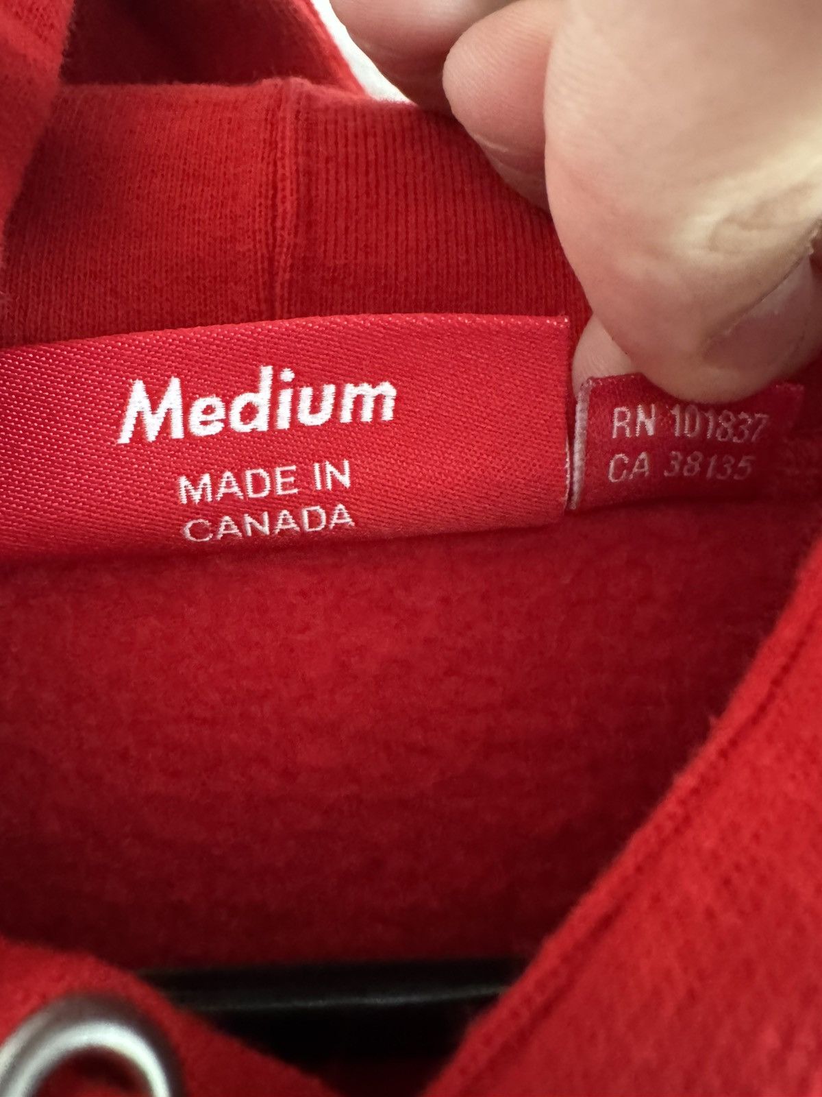 Supreme Preowned Supreme $ Red Hoodie Size US M / EU 48-50 / 2 - 6 Thumbnail