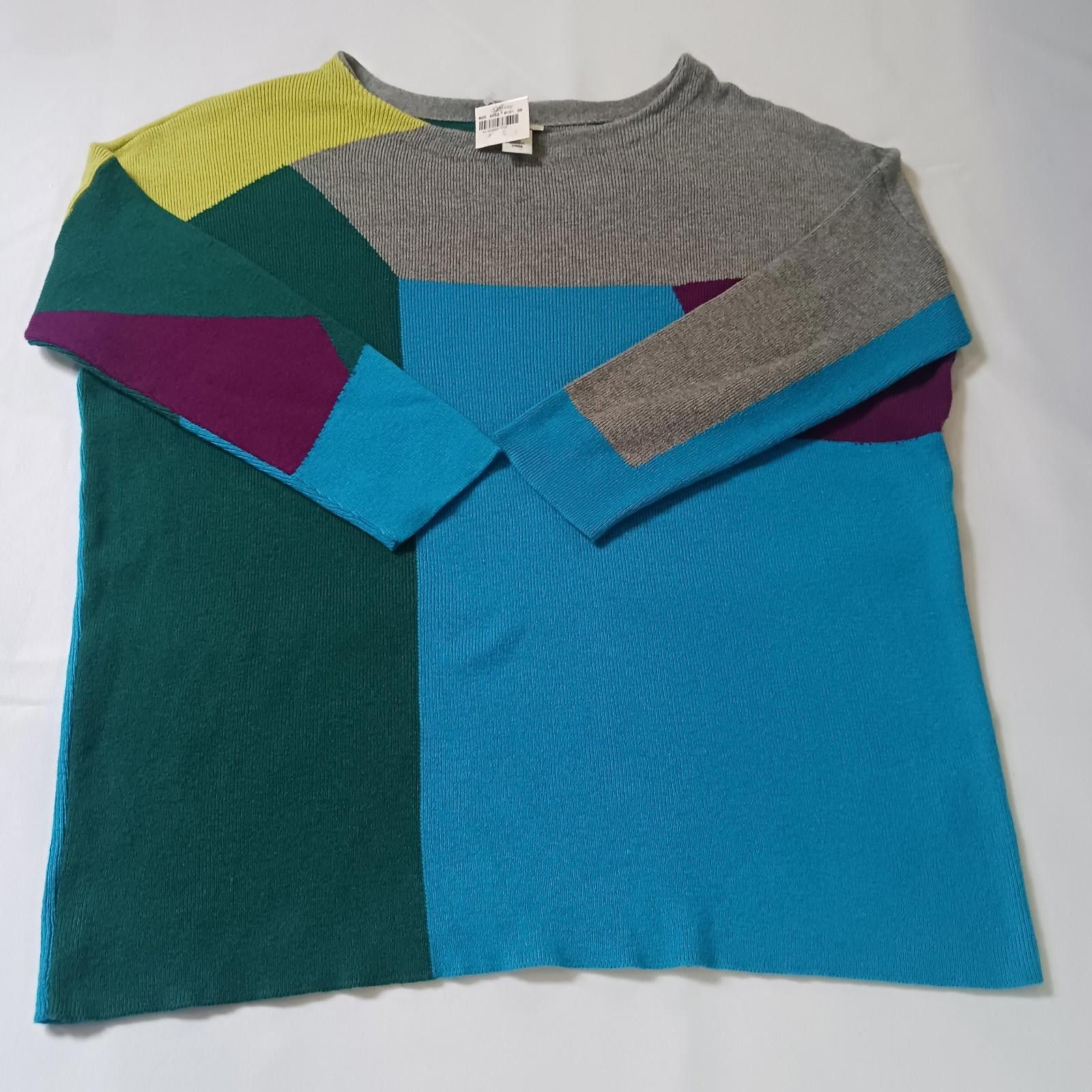 Designer Stylus RN#93677 Women's Multicolor Wool Blend Sweater Small Size S / US 4 / IT 40 - 1 Thumbnail