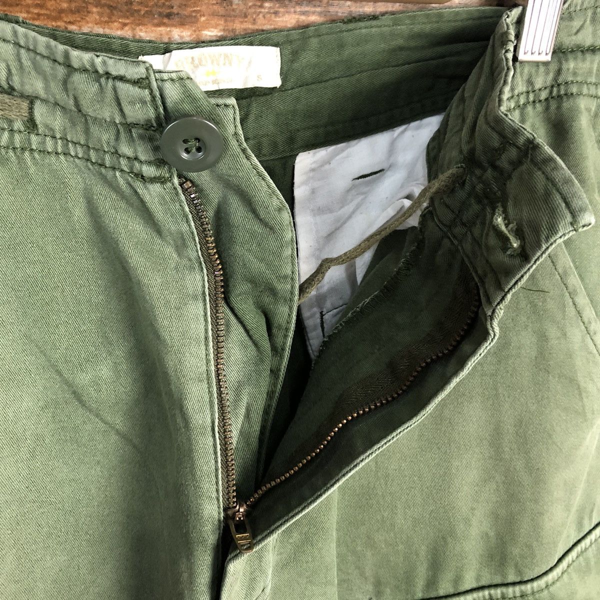 Japanese Brand DLL Browny Green Cargo Multipocket Pants #C100 Size US 29 - 12 Thumbnail
