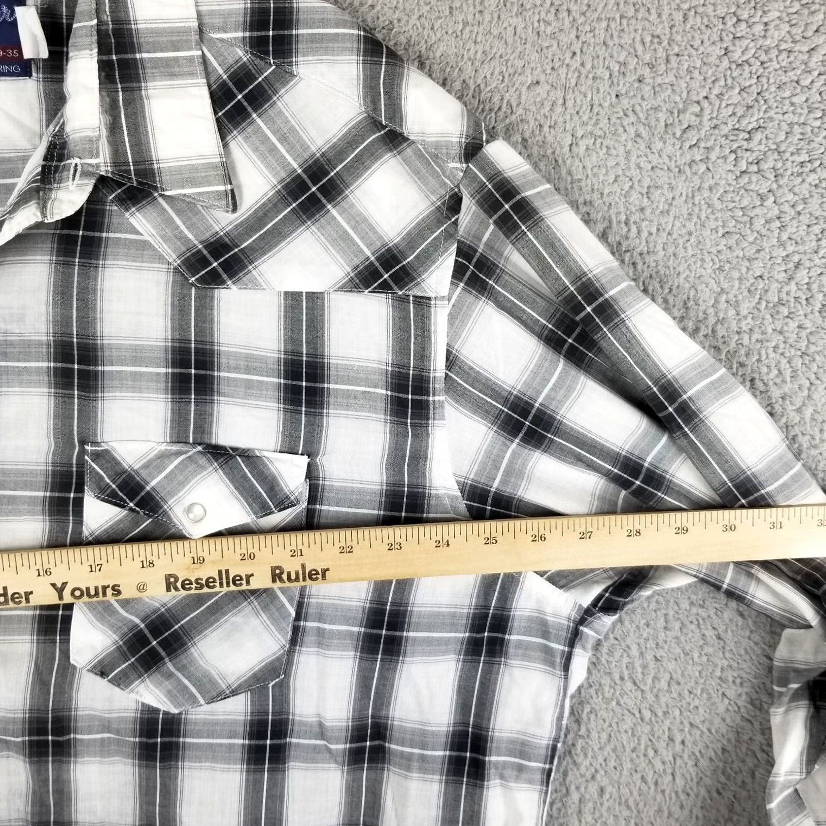 Wrangler VINTAGE Wrangler Shirt Western Striped Pearl Snap X Long Tails Men XXL Plaid Cowboy Size US XXL / EU 58 / 5 - 5 Thumbnail