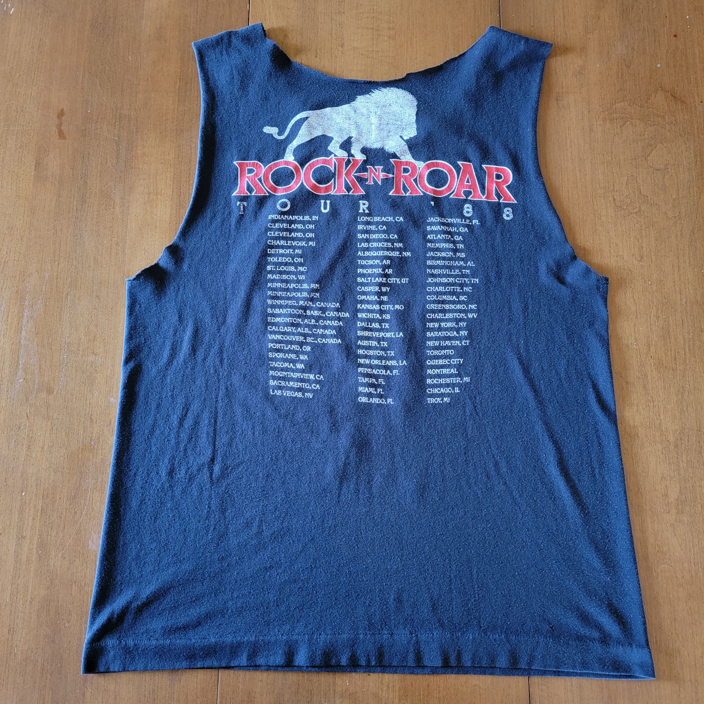 Band Tees × Vintage Vintage White Lion Tour Tee | Rock and Roar Tour | 1988 Size US M / EU 48-50 / 2 - 6 Thumbnail