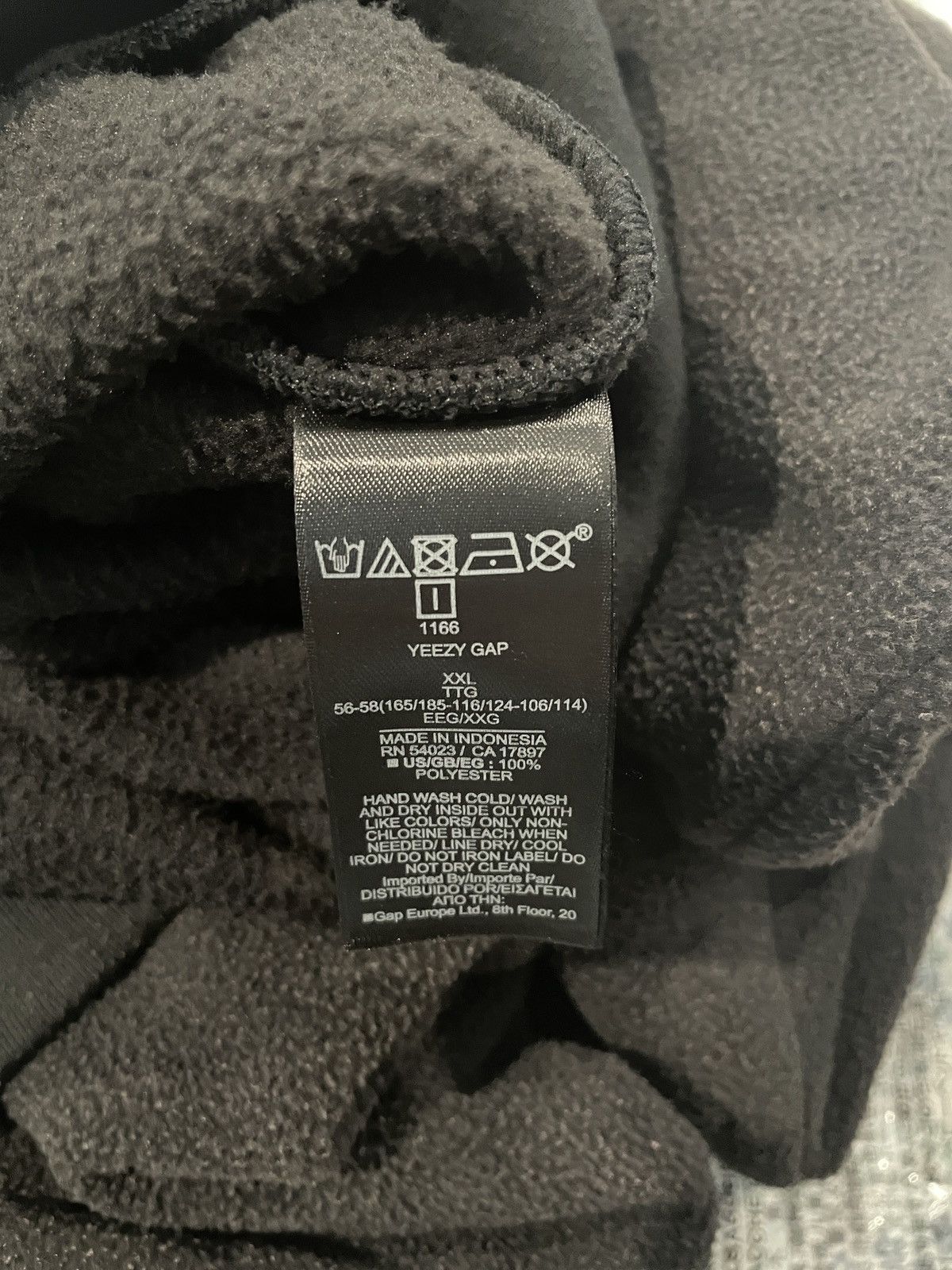 Yeezy Yeezy Gap Polar Fleece Hoodie Black Size XXL (UNRELEASED) Size US XXL / EU 58 / 5 - 4 Thumbnail