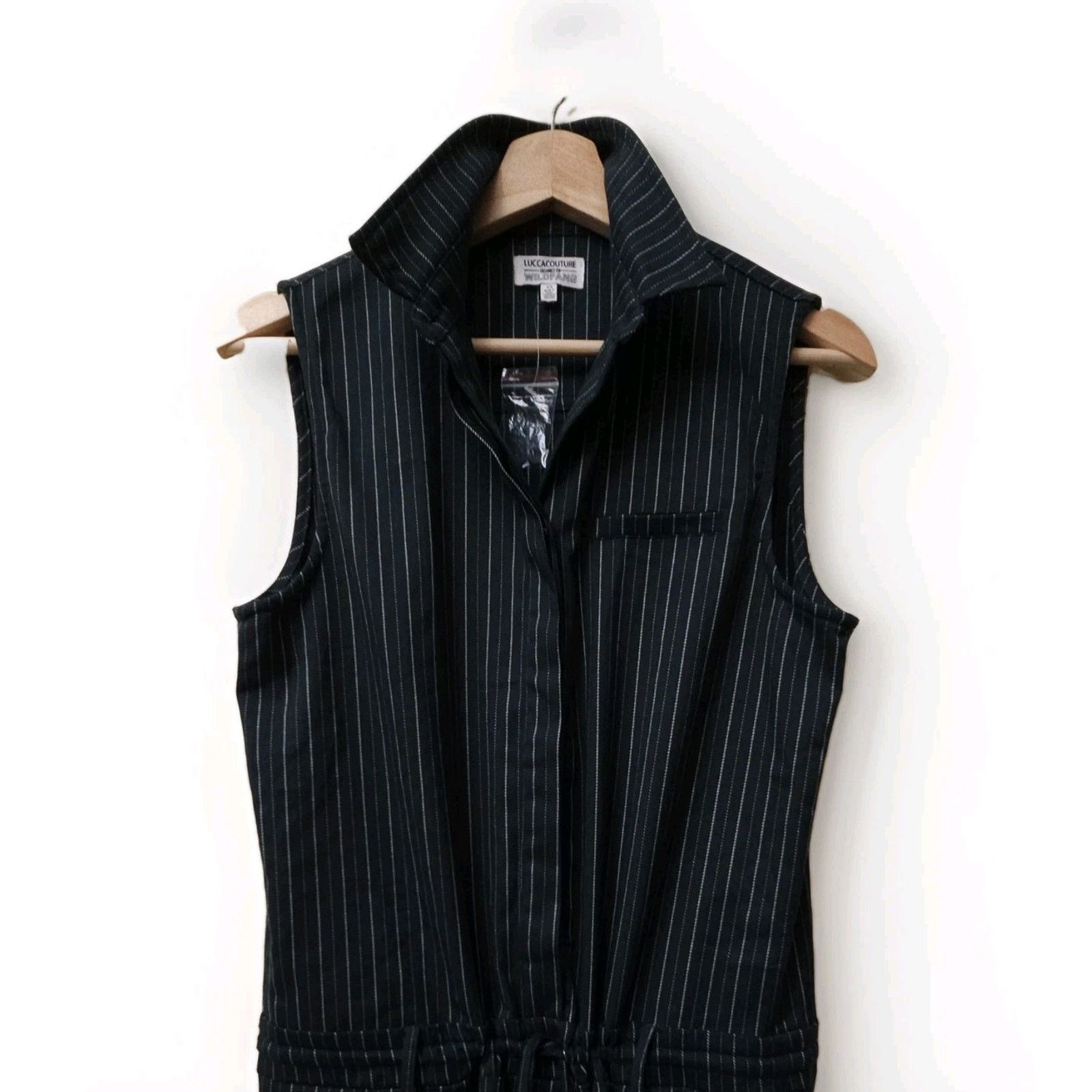 Wildfang Wildfang× LuccaCouture Striped Sleeveless XS Jumpsuit $180 Size 26" / US 2 / IT 38 - 6 Thumbnail