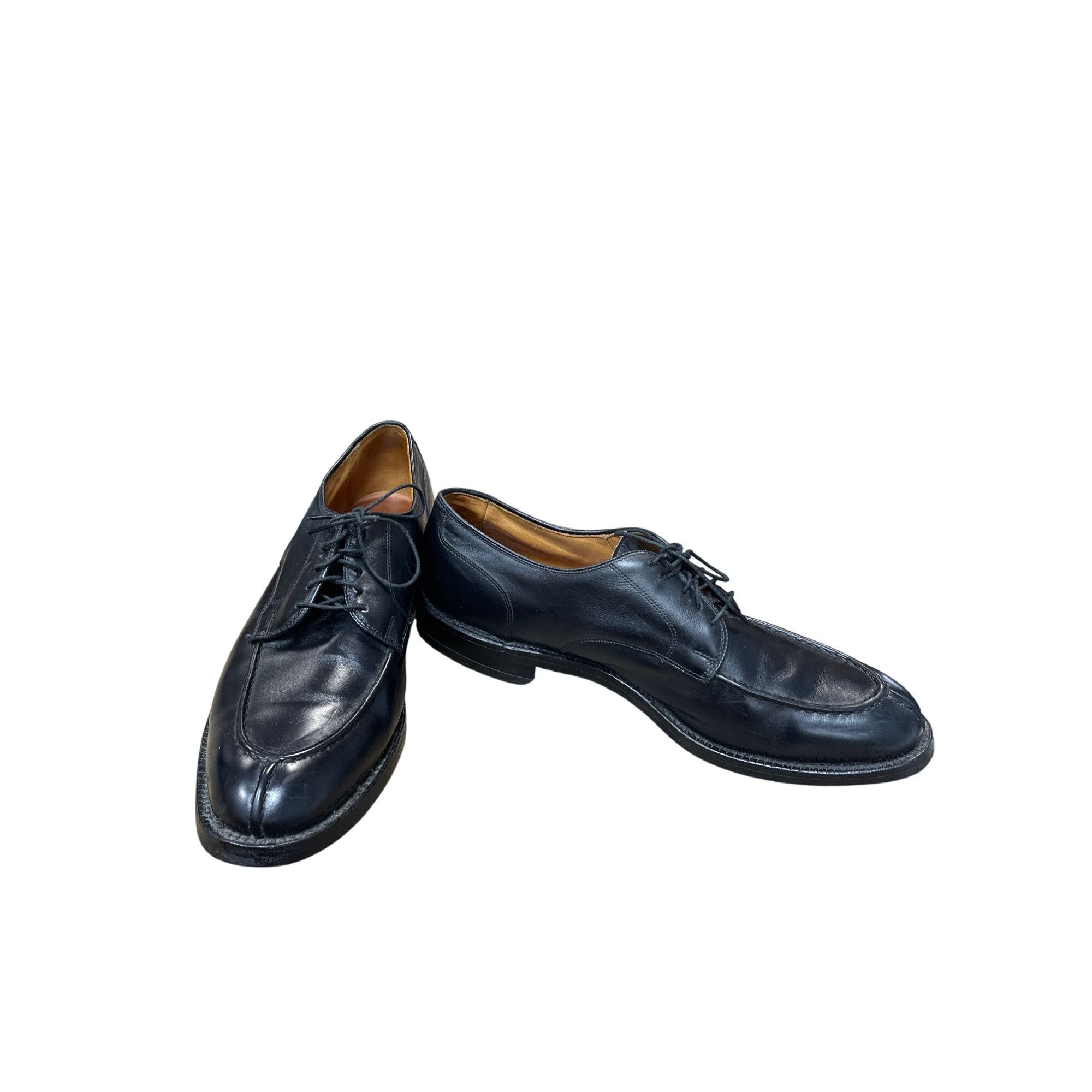 Allen Edmonds Allen Edmonds Bradley Mens Black Leather Split Toe Derby Sho Size US 12 / EU 45 - 1 Thumbnail