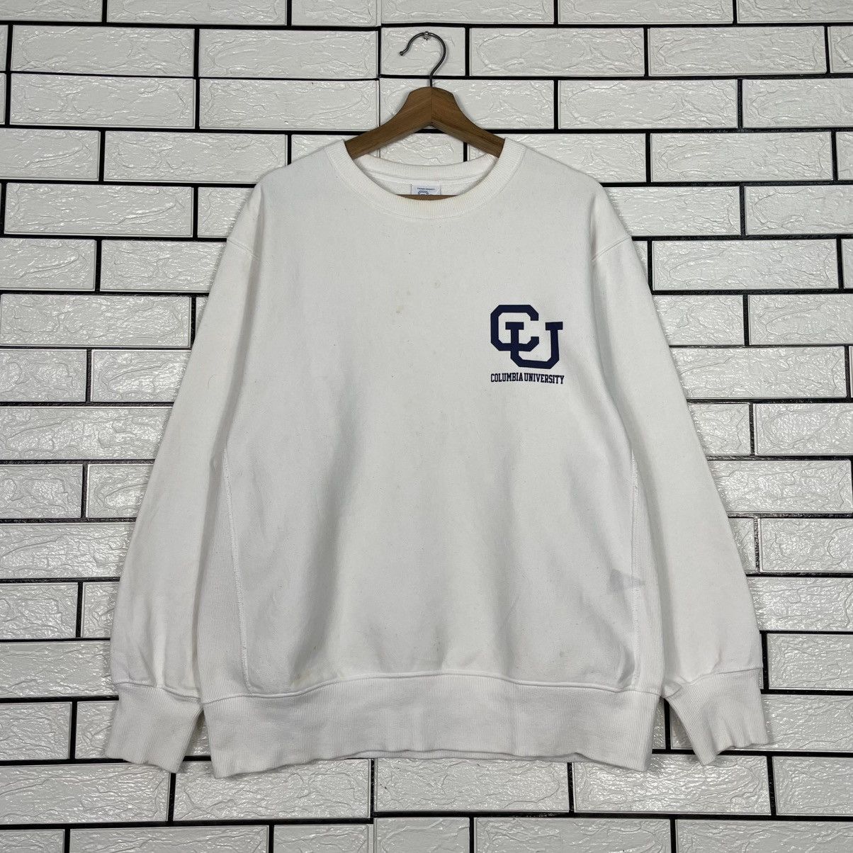 Japanese Brand Columbia University Crewneck Sweatshirt Size US L / EU 52-54 / 3 - 1 Thumbnail