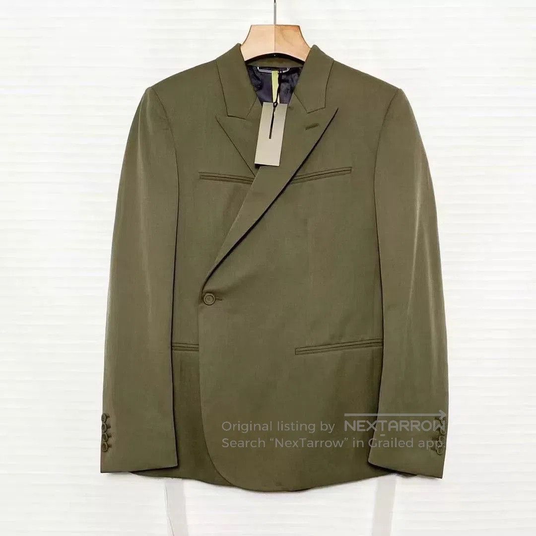 Dior Dior x Travis Scott Olive Green Blazer. Size US S / EU 44-46 / 1 - 1 Thumbnail