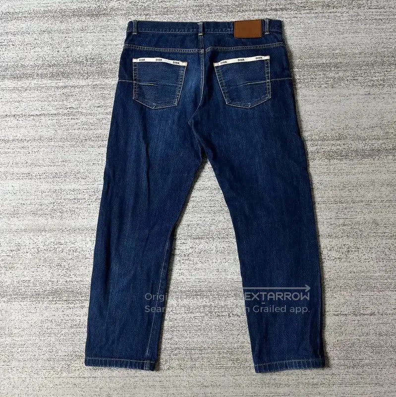 Dior Dior XL Blue Cotton Embroidered Casual Pants . Size US 40 / EU 56 - 2 Thumbnail